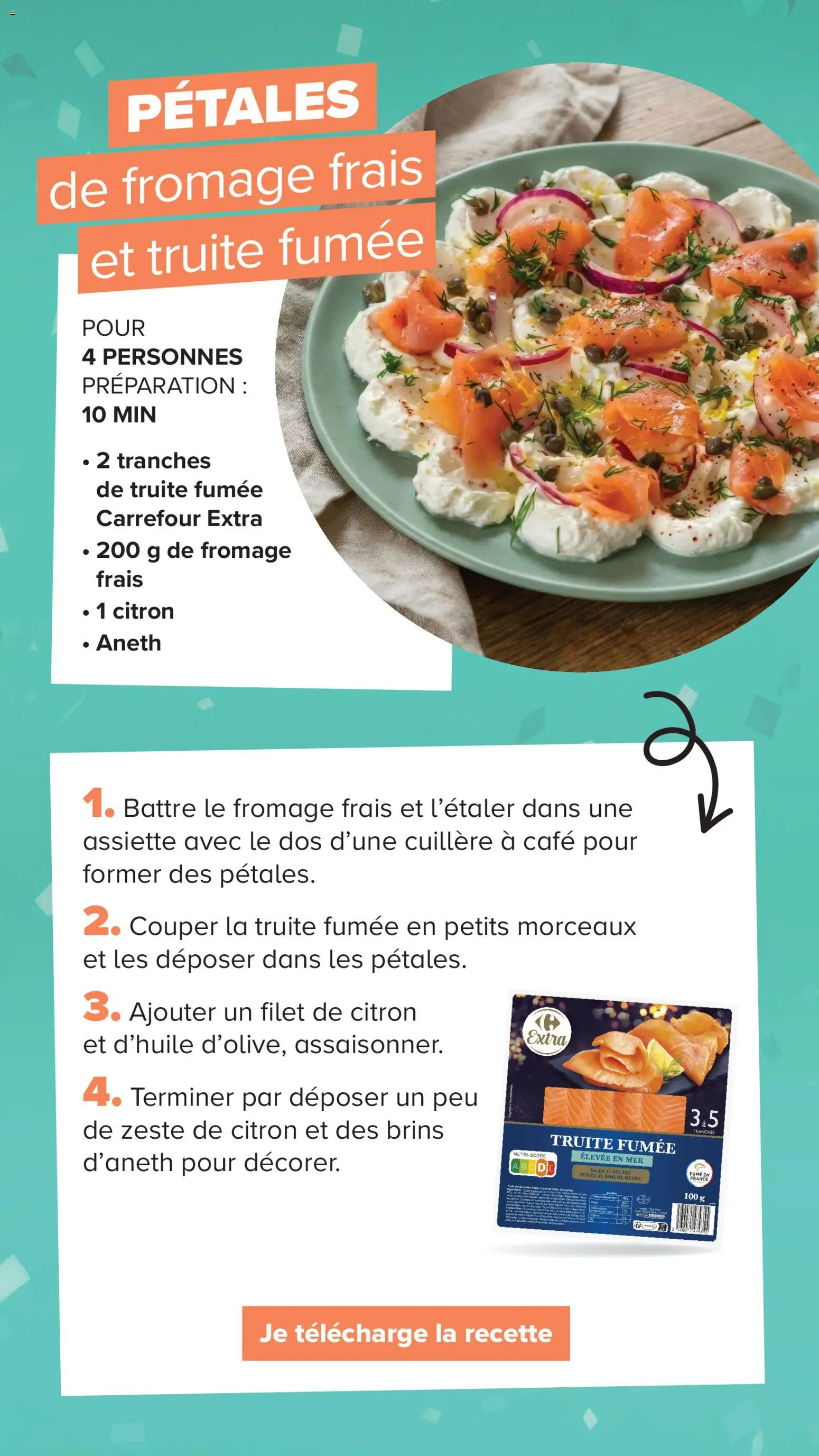 {H1} | Page: 18 | Produits: Citron, Truite fumée, Fromage, Fromage frais