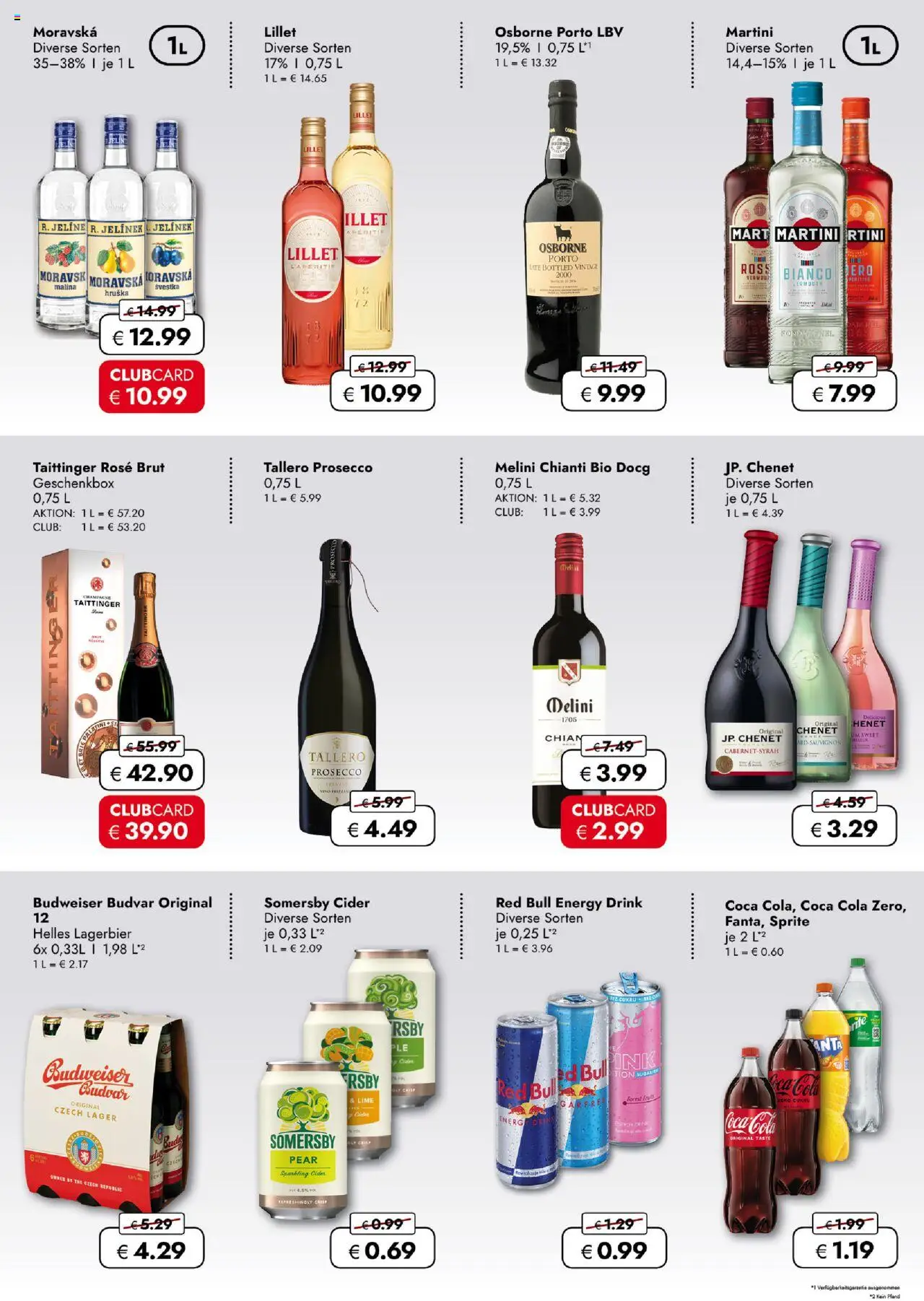 Travel Free  Aktionsangebote - gültig ab dem 25.07.2025 | Seite: 4 | Produkte: Coca cola, Energy, Prosecco, Budweiser