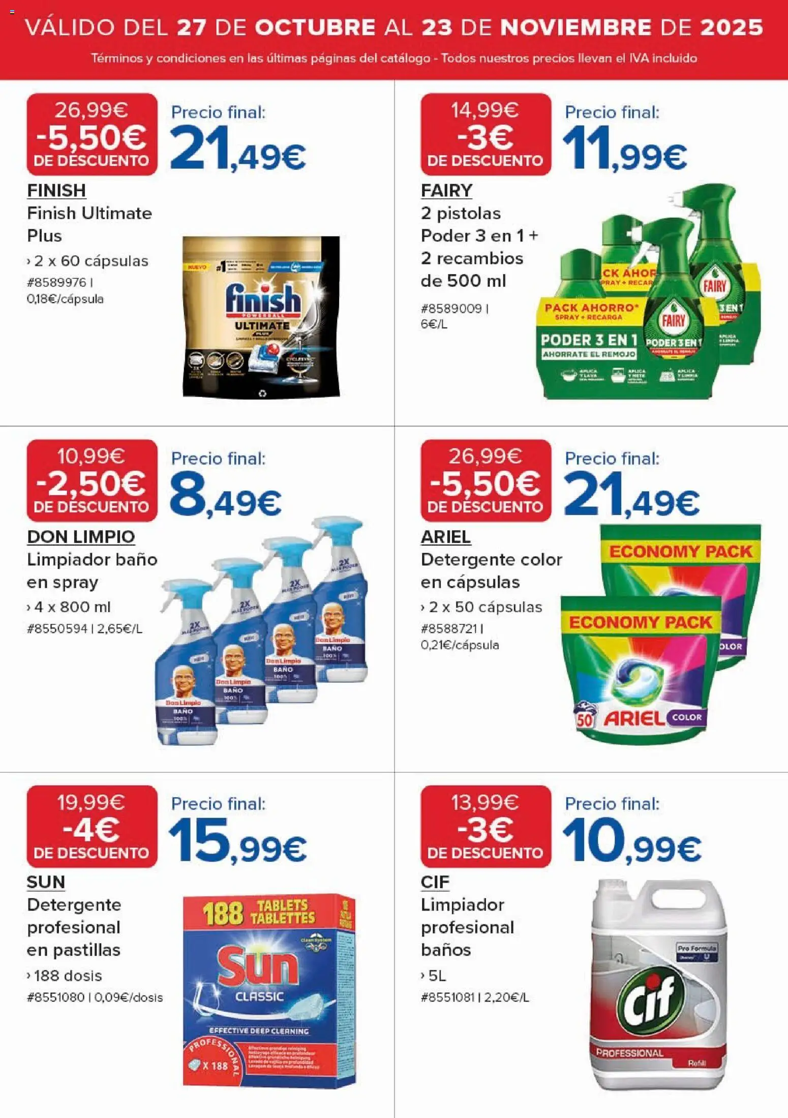 Costco catálogo │ válido desde el 27.10.2025 | Página: 15 | Productos: Detergente, Baño