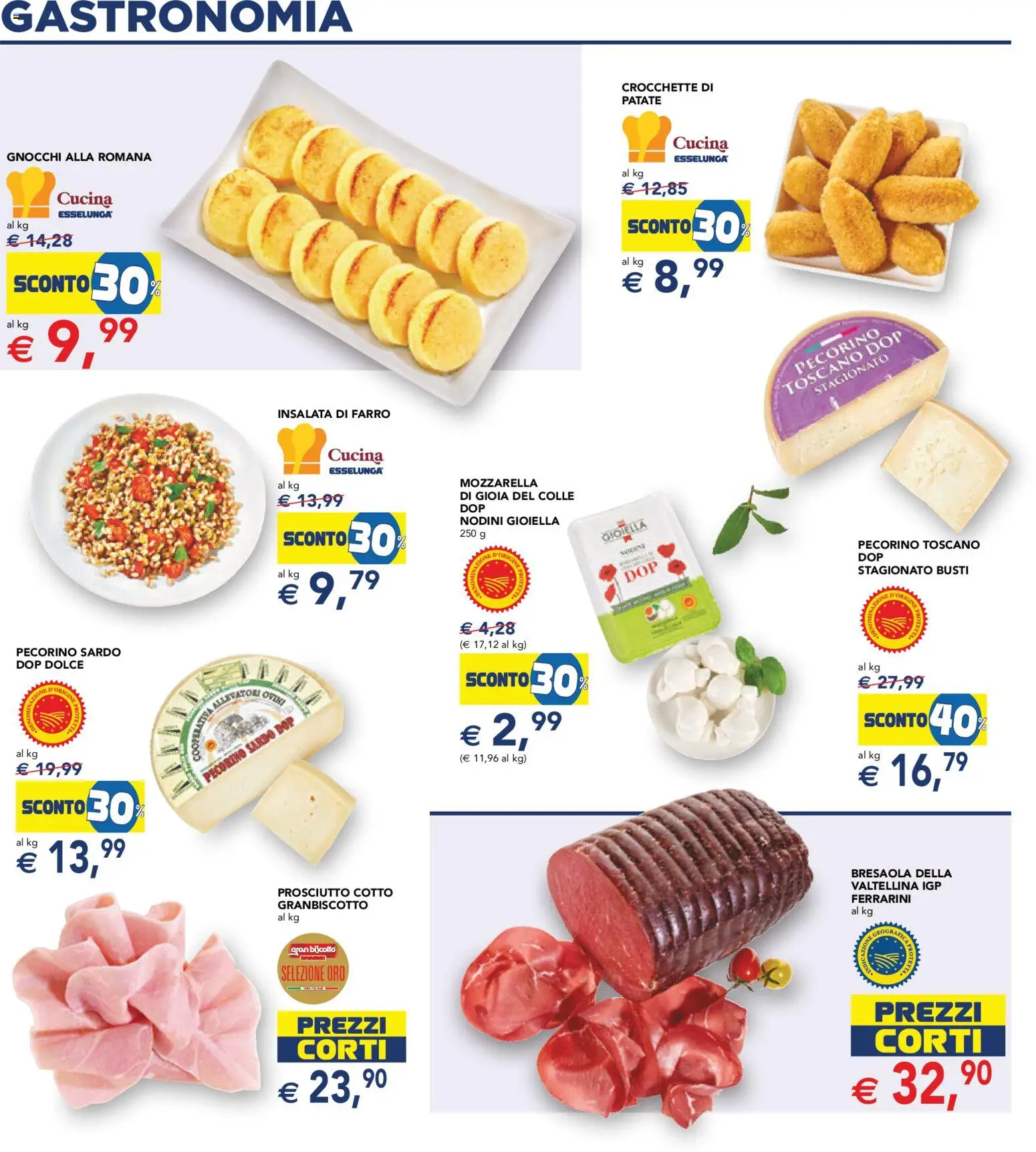 Volantino Esselunga S del 12.03.2026 | Pagina: 14 | Prodotti: Patate, Prosciutto, Gnocchi, Farro