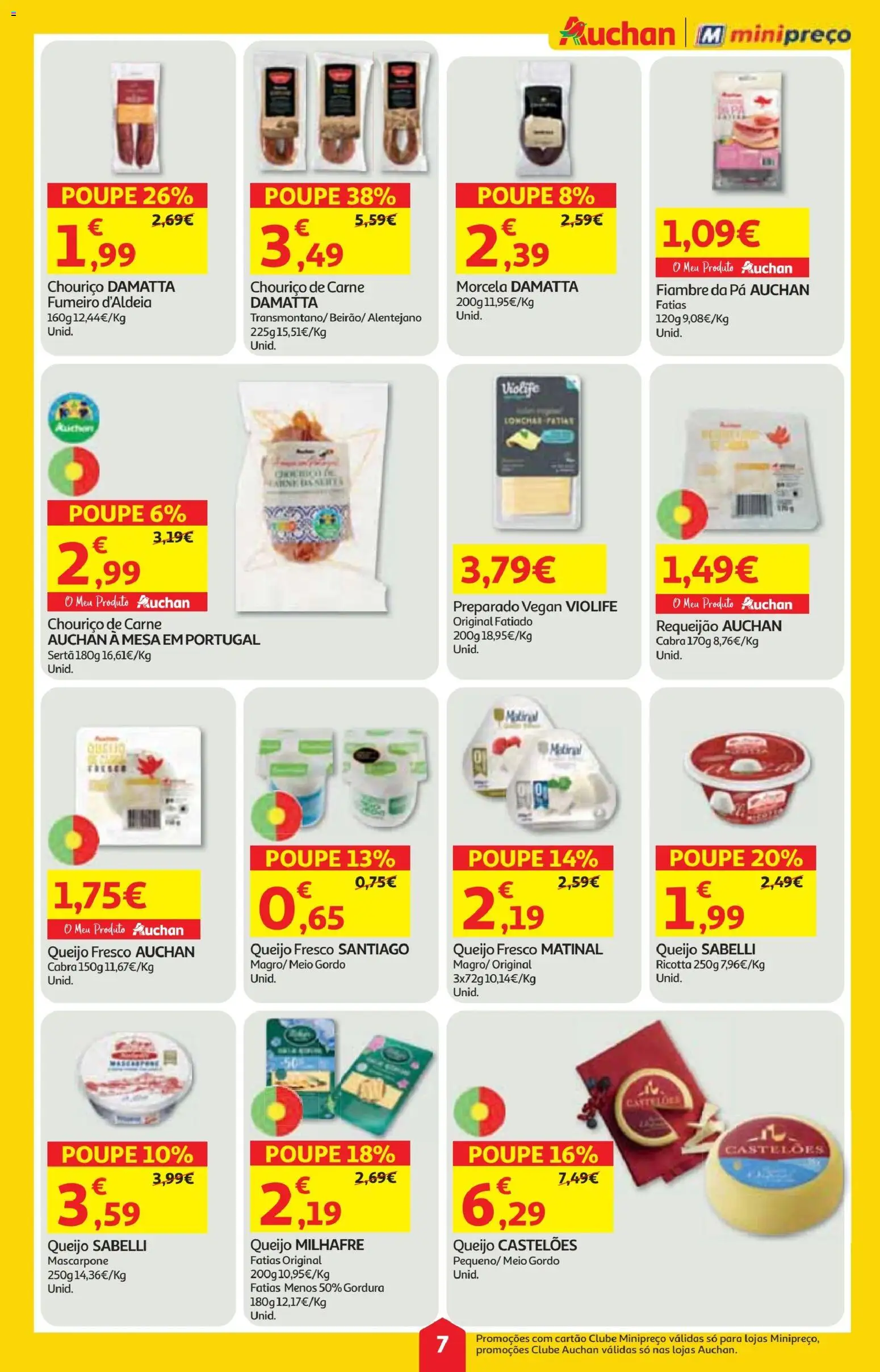 Minipreço folheto │ válido de 25.12.2025 | Página: 7 | Produtos: Mesa, Queijo, Carne, Mascarpone