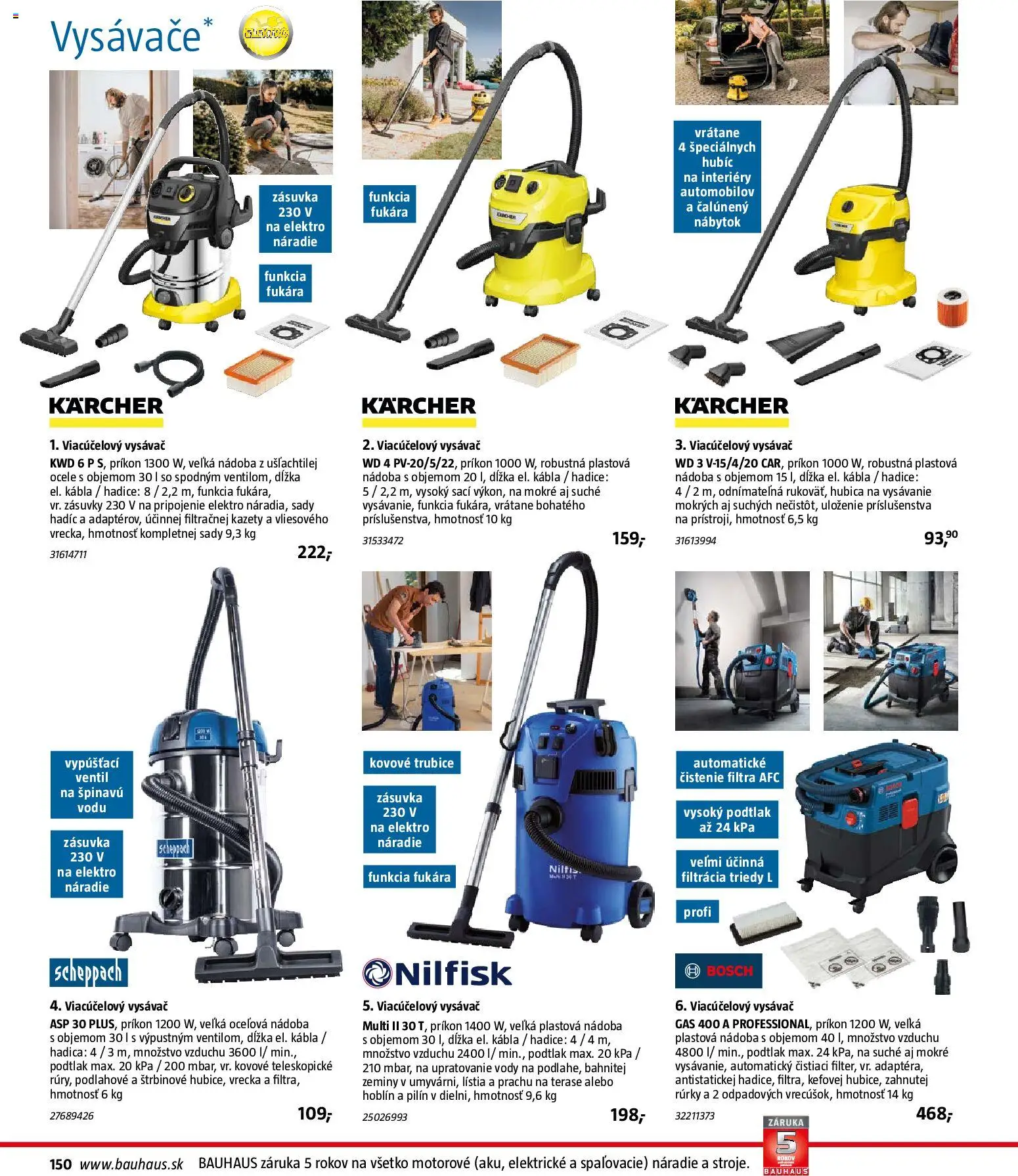 Nové Bauhaus akcie – leták je platný od 26.01.2026 | Strana: 150 | Produkty: Nábytok, Ventil, Vysávače, Náradie