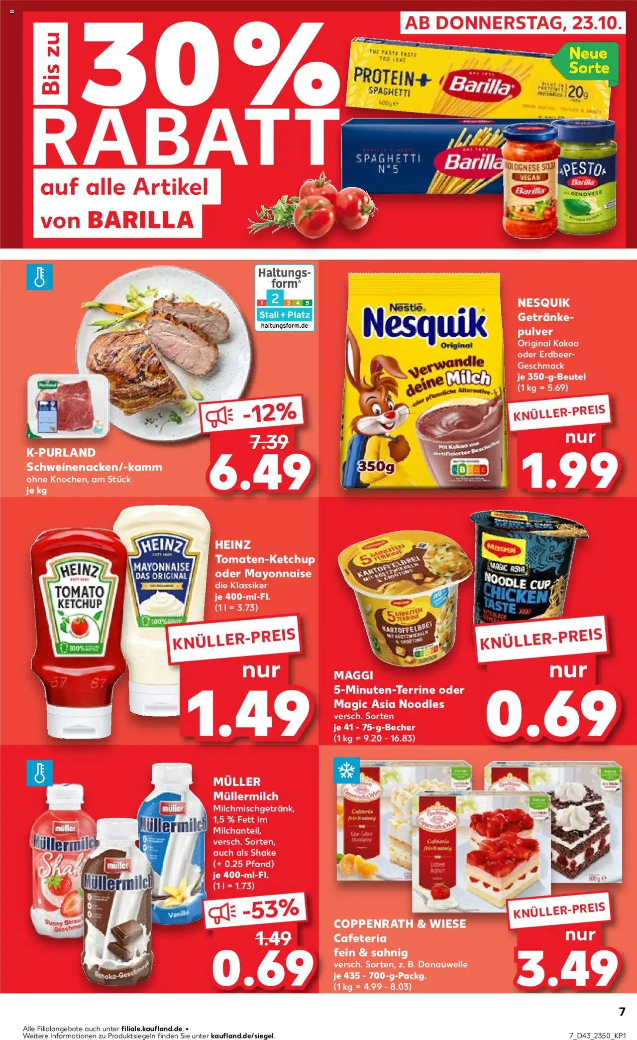 Kaufland prospekt Völklingen	 – gültig ab 23.10.2025 | Seite: 7 | Produkte: Maggi, Mayonnaise, Ketchup, Muller mullermilch