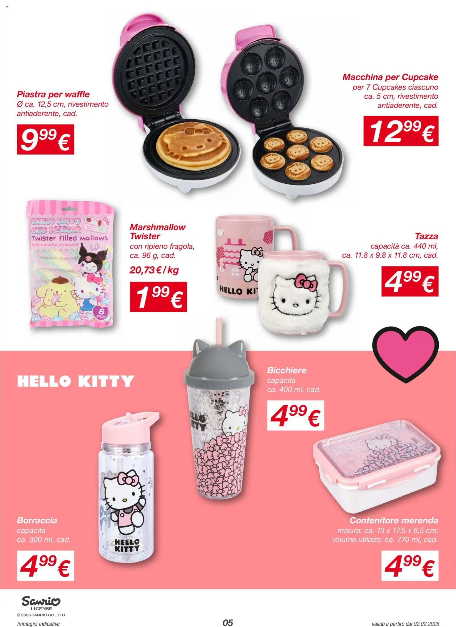 Volantino KiK del 02.02.2026 | Pagina: 5 | Prodotti: Contenitore, Borraccia