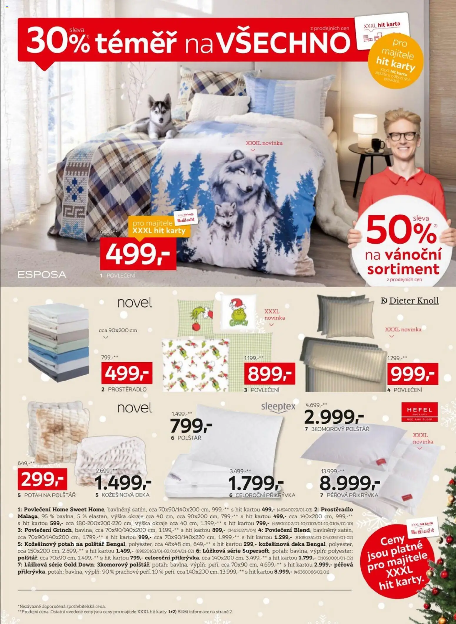 XXXLutz leták od 08.12.2025 | Strana: 4 | Produkty: Povlečení, Polštář, Karty, Prostěradlo