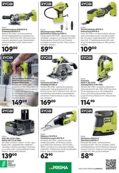 Prisma-mainoslehti voimassa 30.03.2026 alkaen | Sivu: 10 | Tuotteet: Hiomakone, Monitoimityökalu, Akku, Laturi