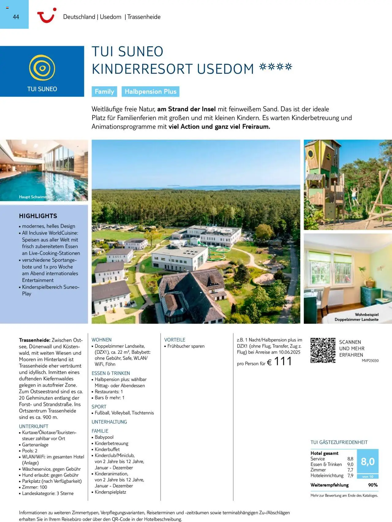 TUI Prospekt 	 – gültig ab 01.11.2024 | Seite: 44 | Produkte: Babybett, Föhn