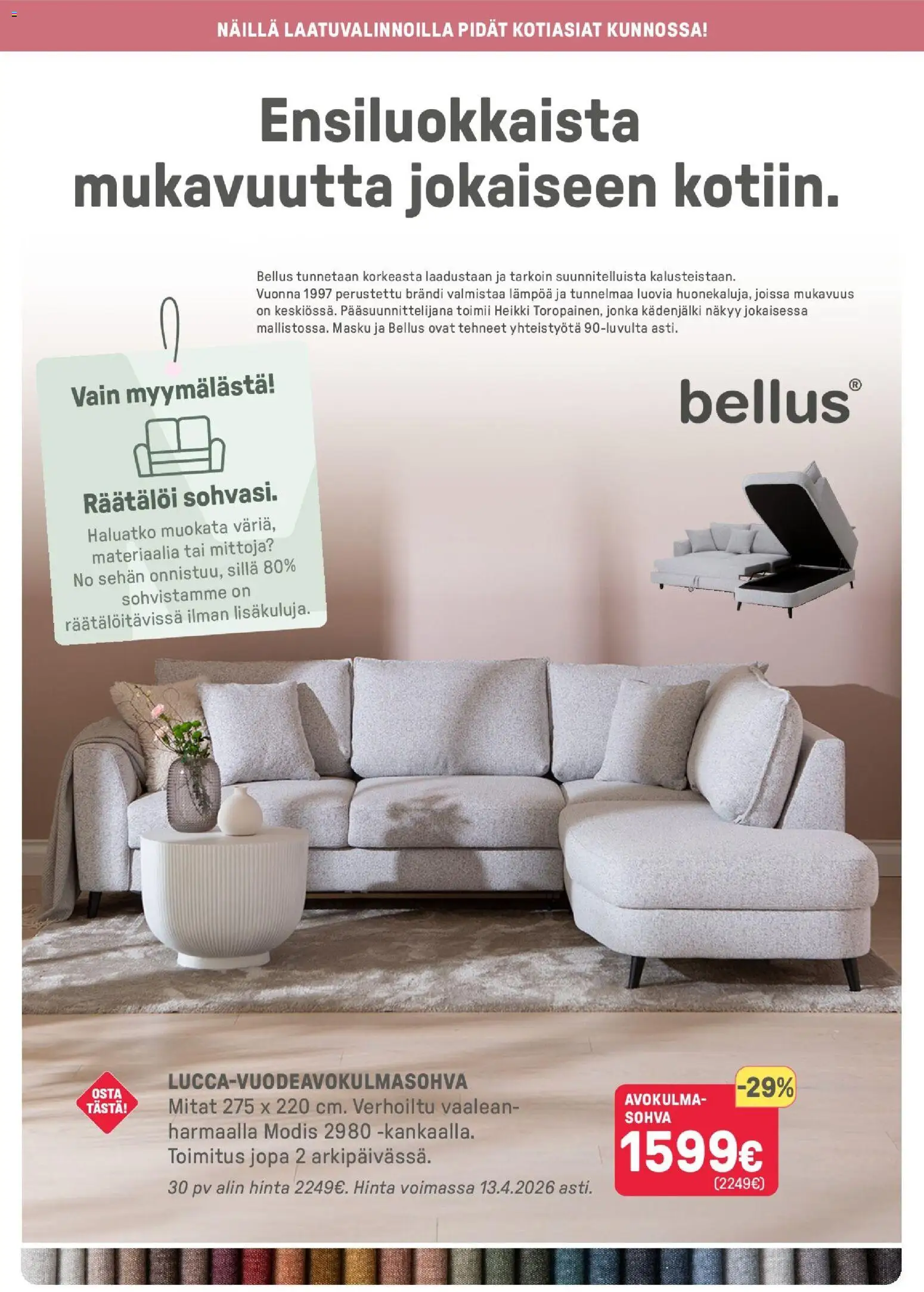 Masku tarjoukset – voimassa 08.04.2026 alkaen | Sivu: 14 | Tuotteet: Sohva