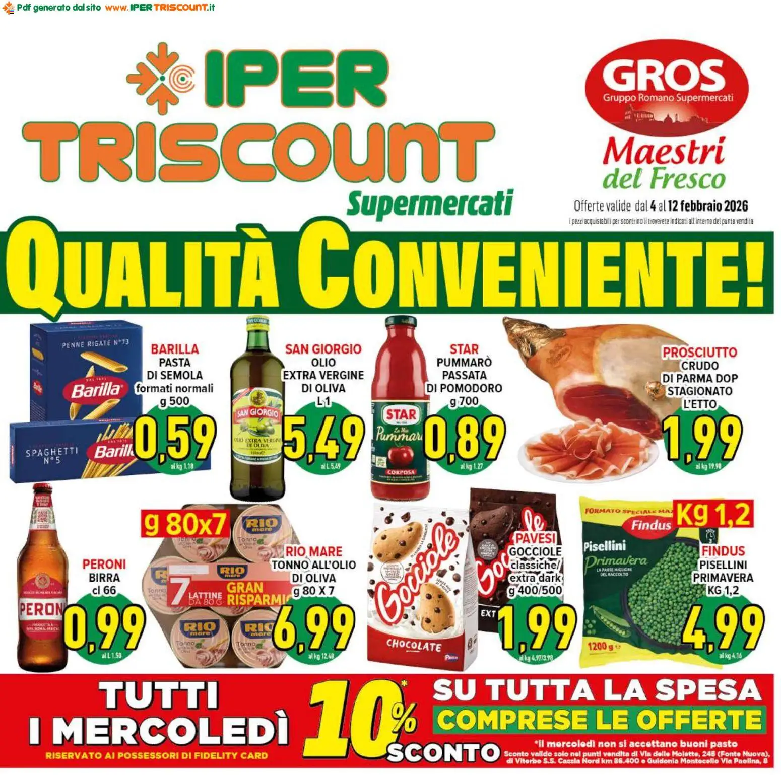 Volantino Ipertriscount del 04.02.2026 | Pagina: 1