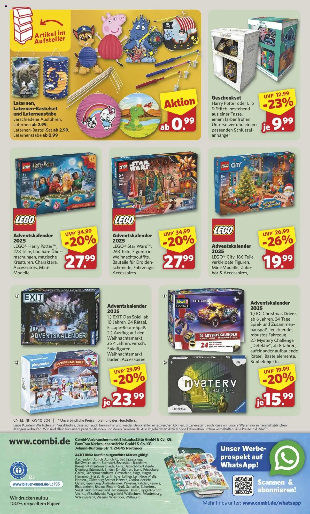 Combi Prospekt Twistringen	 – gültig ab 28.09.2025 | Seite: 4 | Produkte: Spiel, Bad