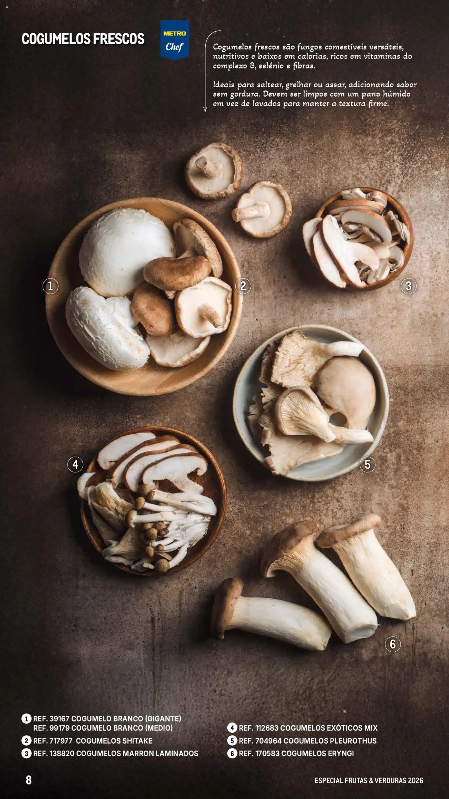 Makro Especial Frutas e Verduras 2026 │ válido de 06.03.2026 | Página: 8 | Produtos: Cogumelos