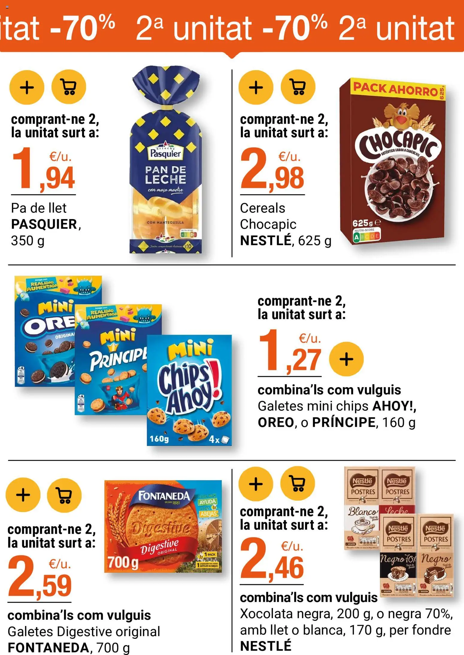Bonpreu folleto │ válido desde el 17.03.2026 | Página: 5 | Productos: Leche, Chocolate, Pan de leche, Συσκευή ροής