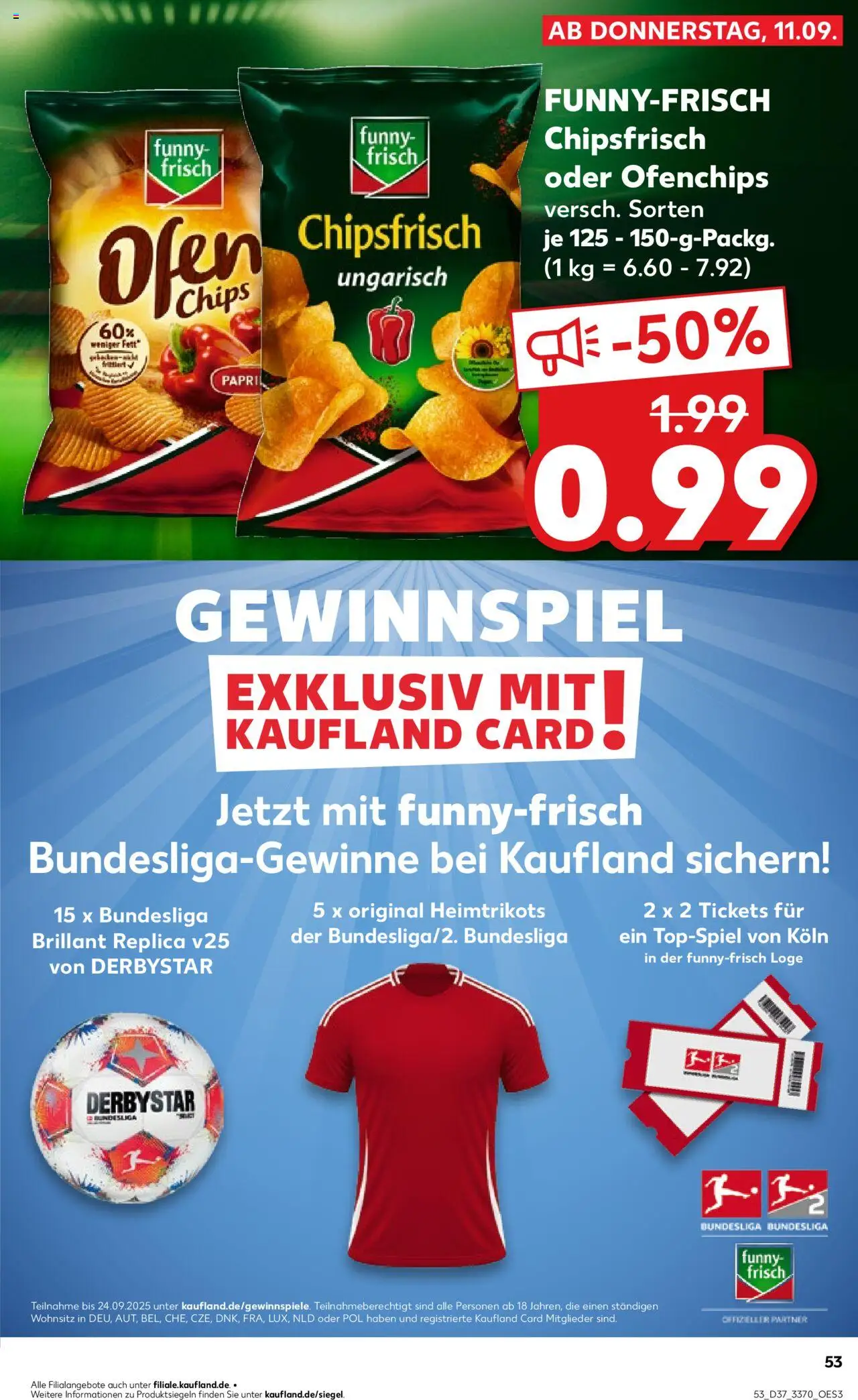 Kaufland prospekt Rostock	 – gültig ab 11.09.2025 | Seite: 53 | Produkte: Ofen, Funny frisch, Chips