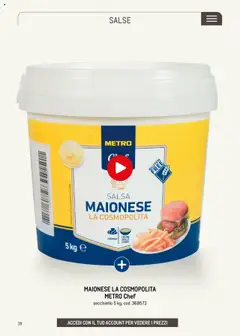 Volantino Metro del 30.05.2025 | Pagina: 19 | Prodotti: Maionese, Salsa, Metro