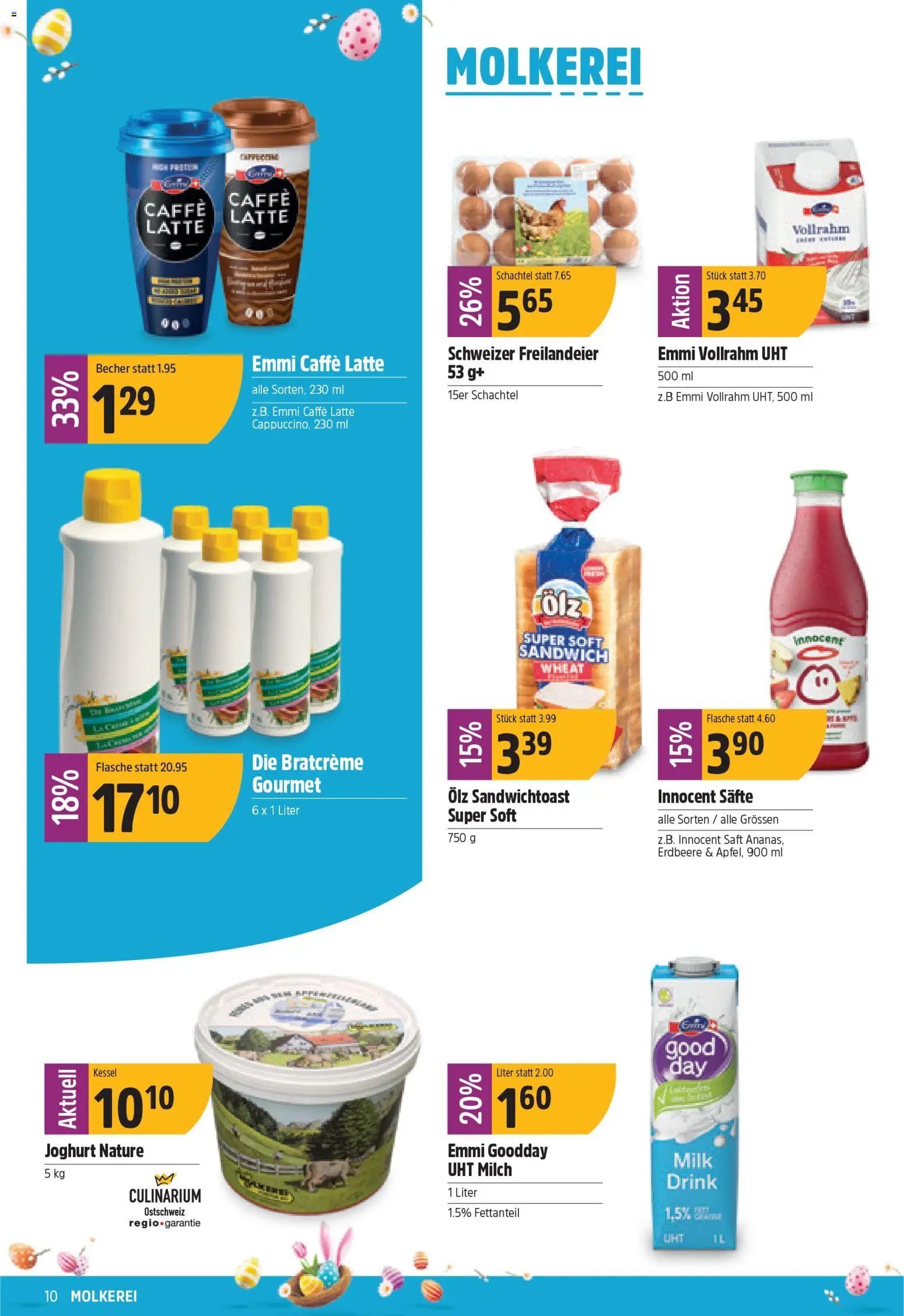 TopCC Aktionen – gültig ab 02.03.2026 | Seite: 10 | Produkte: Milch, Joghurt, Saft, Kessel