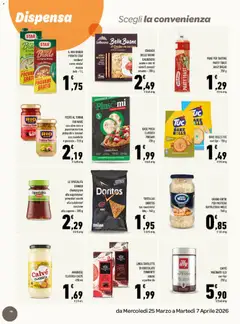 Anteprima del volantino TORTILLAS DORITOS, tex mex/chilli/bbq - 140 g valido a partire dal 25.03.2026 | Pagina: 14 | Prodotti: Cioccolato, Pesto, Tortillas, Pecorino