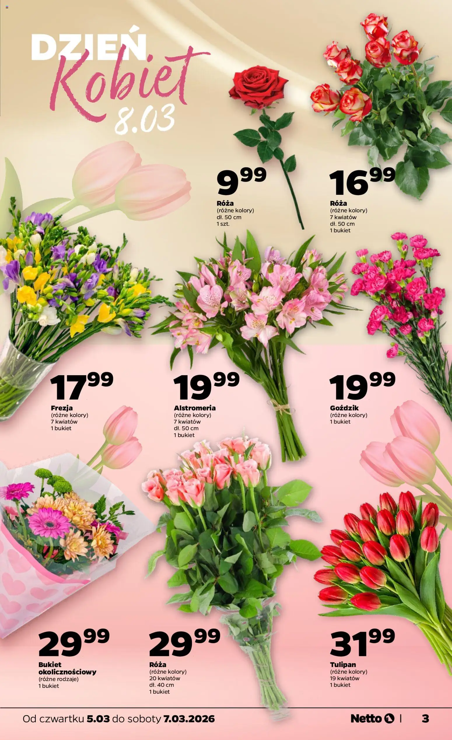 Netto gazetka od czwartku spożywcza od 05.03.2026 | Strona: 3 | Produkty: Goździk