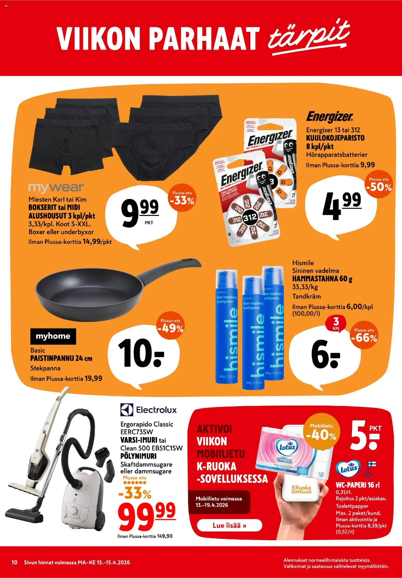 K-Citymarket tarjoukset – voimassa 13.04.2026 alkaen | Sivu: 10