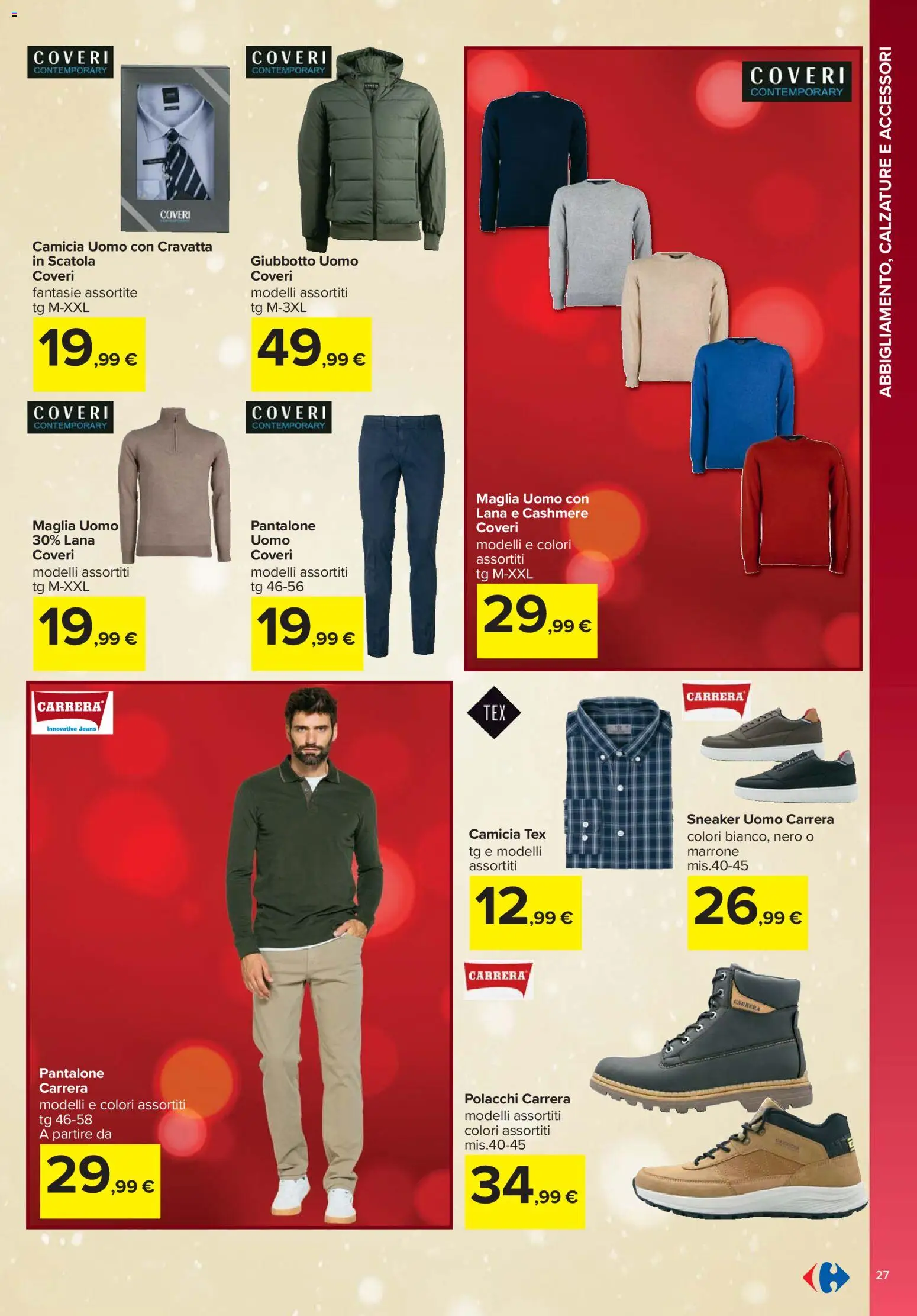 Volantino Carrefour del 13.11.2025 | Pagina: 27 | Prodotti: Camicia, Jeans, Scatola