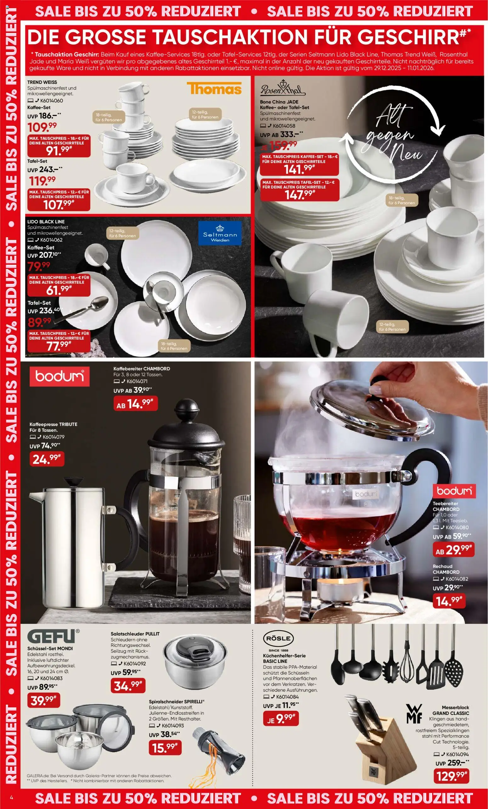 Galeria Karstadt Kaufhof Prospekt 	 – gültig ab 29.12.2025 | Seite: 4 | Produkte: Kaffee