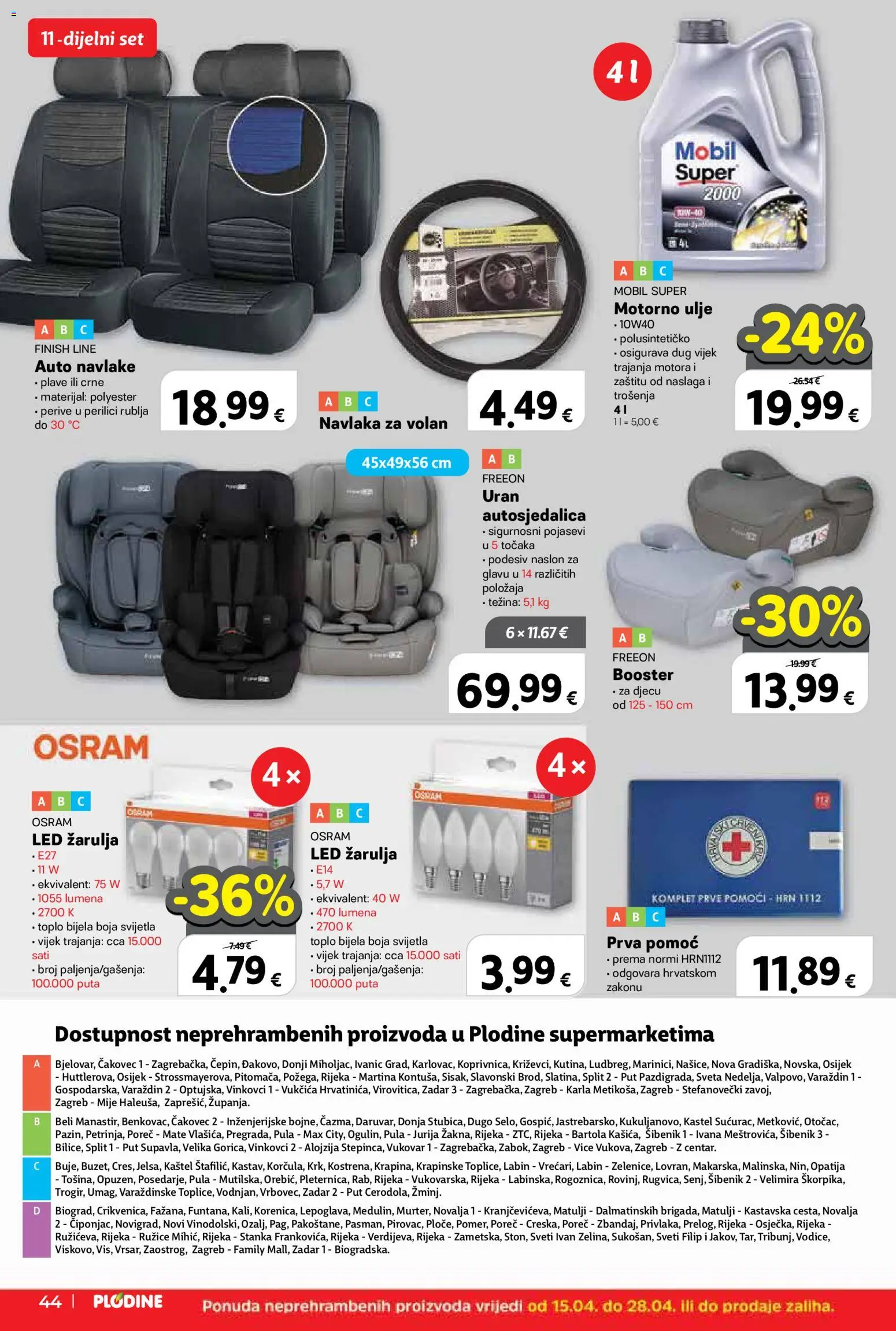 Plodine katalog | vrijedi od 15.04.2026 | Stranica: 44 | Proizvodi: Motorno ulje, Ulje, Finish