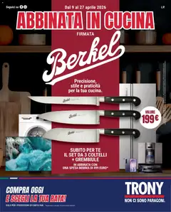 Anteprima del volantino Trony volantino Abbinata in Cucina valido a partire dal 09.04.2026
