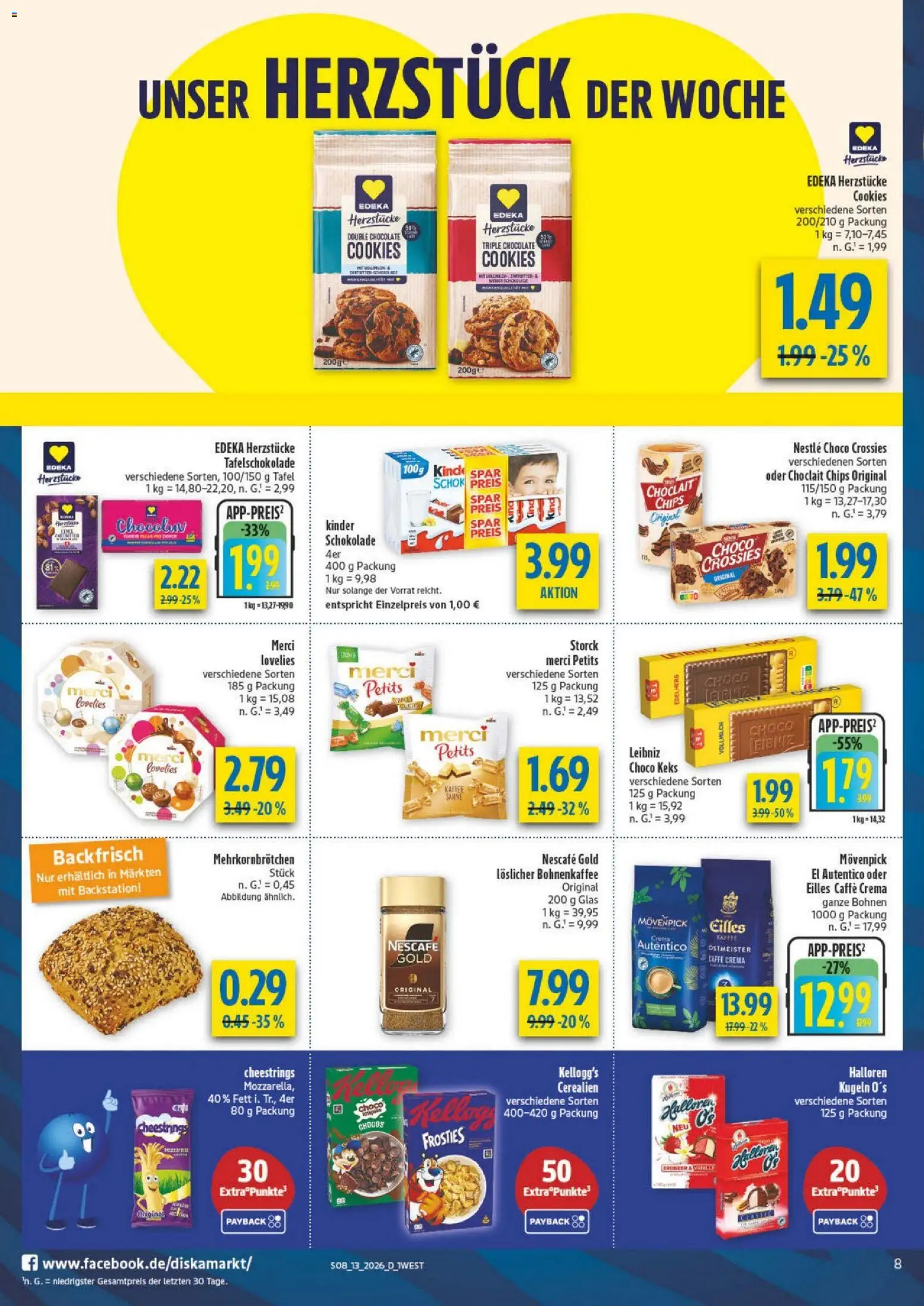 Diska - Diska Angebote Bayern KW13 – gültig ab 23.03.2026 | Seite: 8 | Produkte: Merci, Nescafe, Kaffee, Nescafe gold