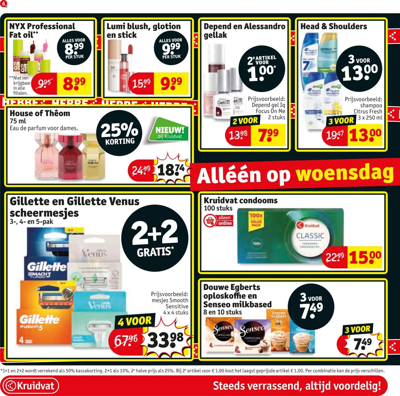 {H1} | Pagina: 6 | Producten: Oploskoffie, Gel, Blush, Shampoo