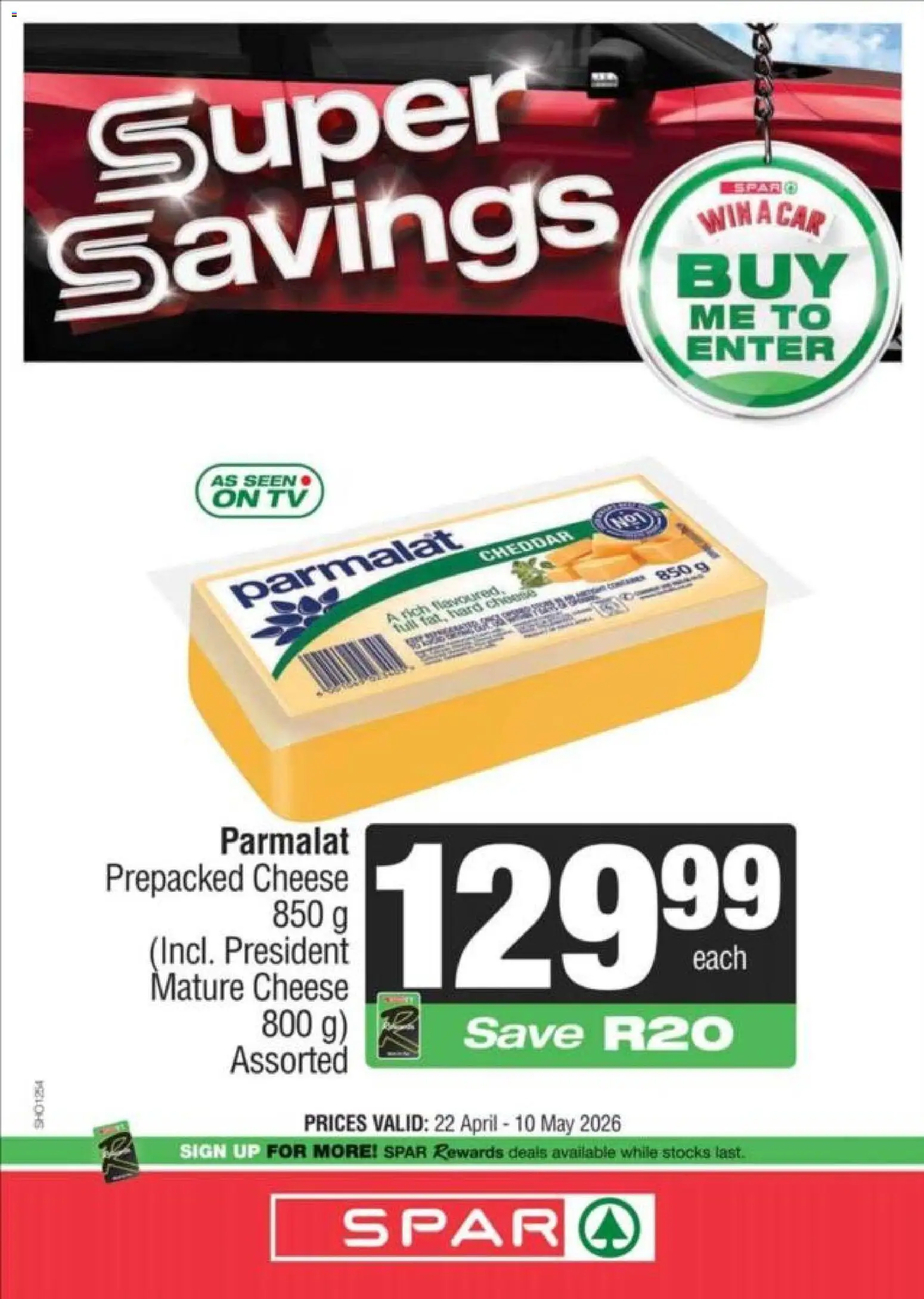 New Spar catalogue – valid from 22.04.2026 | Page: 15 | Products: TV, Cheese