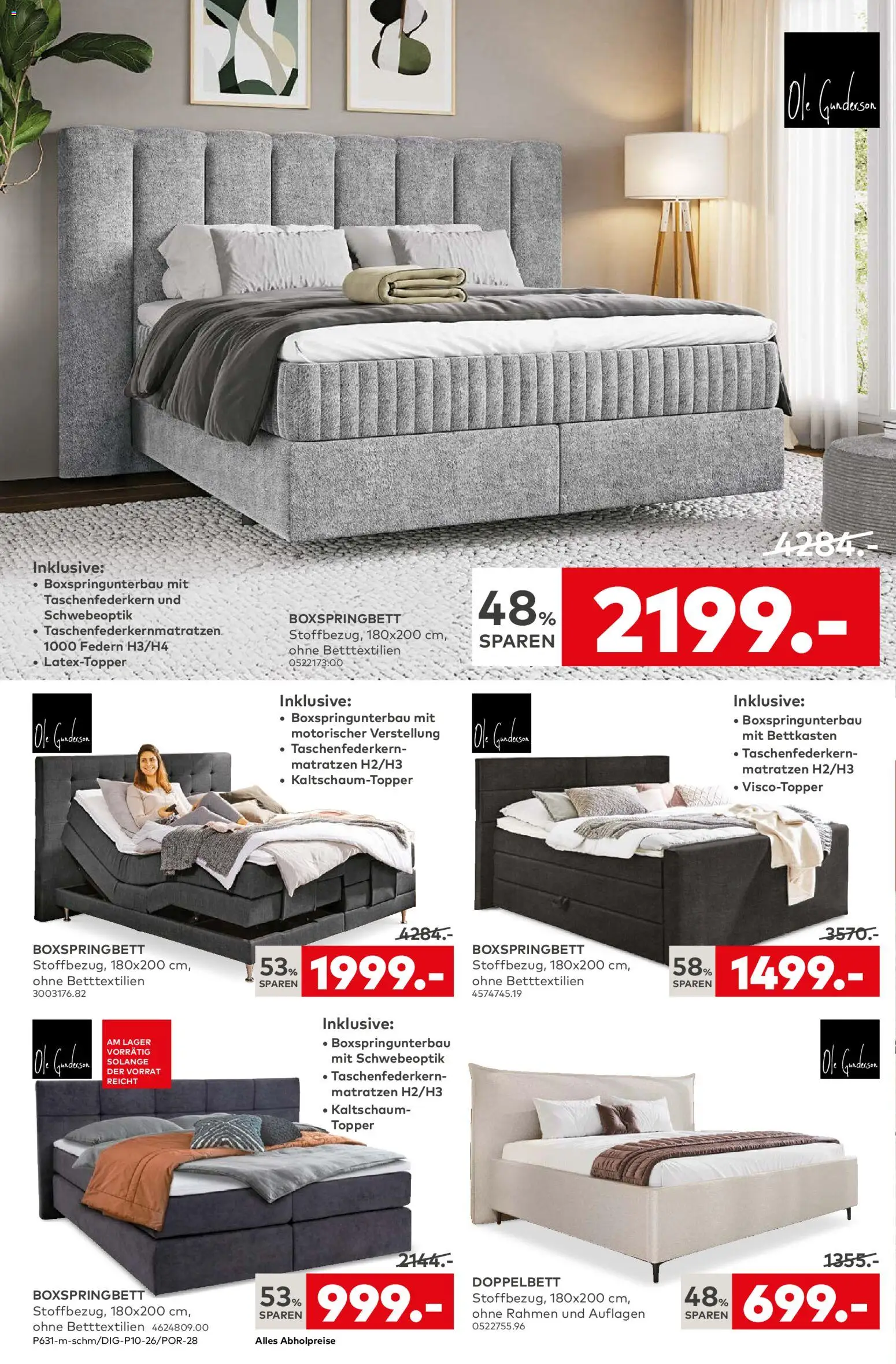 Porta! Prospekt  Potsdam	 – gültig ab 23.02.2026 | Seite: 2 | Produkte: Boxspringbett, Doppelbett, Topper