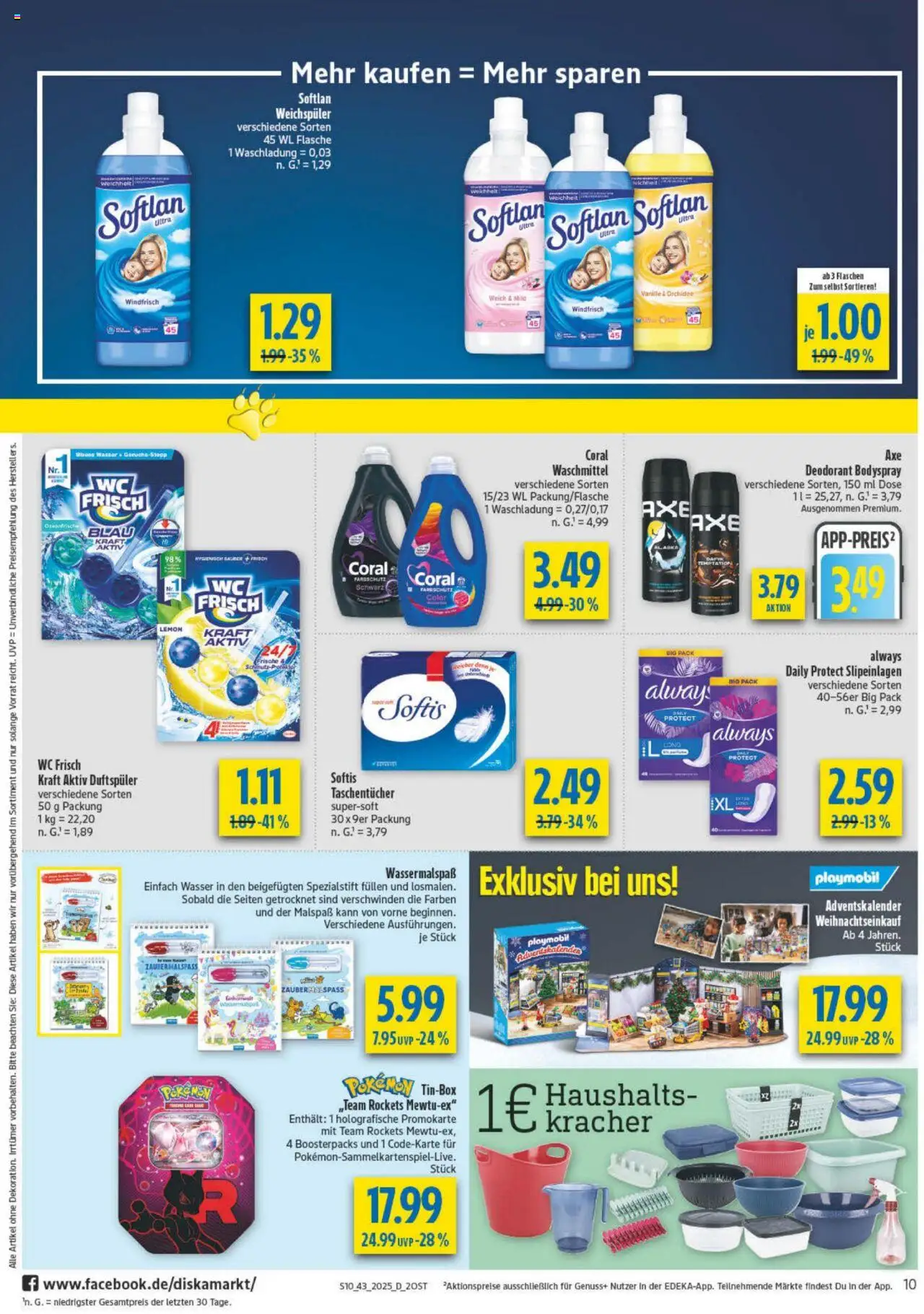 Diska - Diska Angebote Sachsen-Thüringen KW43 – gültig ab 20.10.2025 | Seite: 10 | Produkte: Orchidee, Coral, Deodorant, Weichspüler