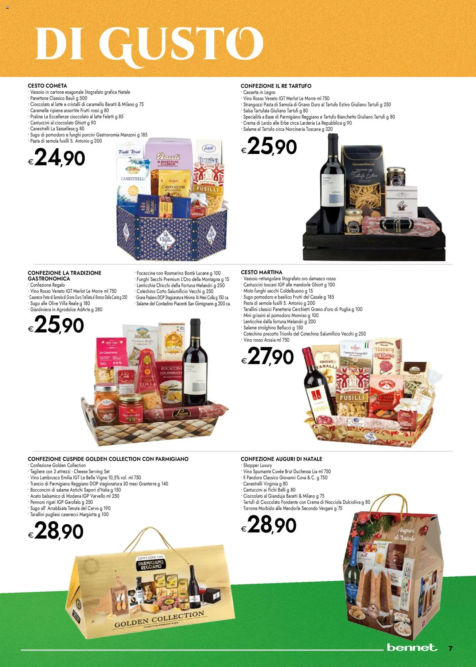 Volantino bennet del 20.11.2025 | Pagina: 7 | Prodotti: Pomodoro, Fusilli, Taralli, Sugo