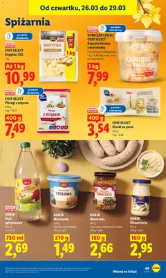 Náhled letáku Lidl Polsko leták od 26.03.2026 | Strana: 69 | Produkty: Ocet, Kapusta