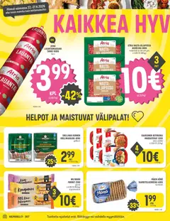 Halpa Halli-mainoslehti voimassa 22.04.2026 alkaen | Sivu: 2 | Tuotteet: Kana, Spagetti, Cheddar, Grillimakkara
