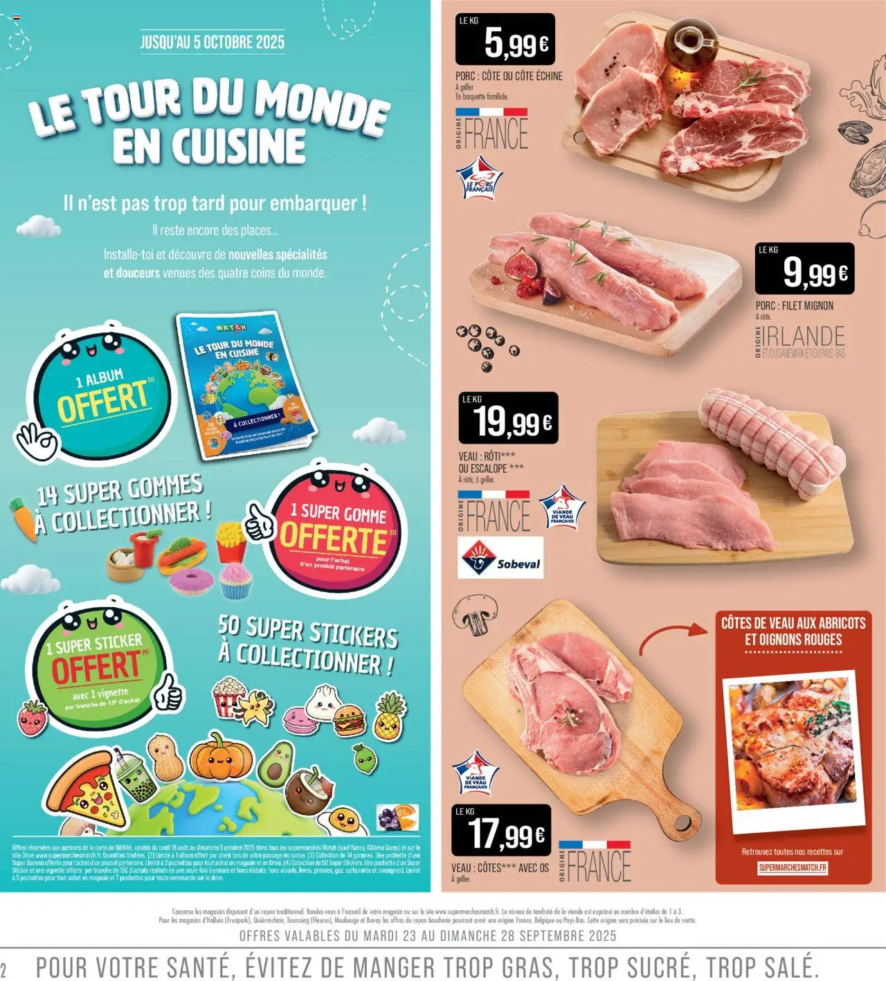  | Page: 2 | Produits: Abricots, Viande, Filet mignon, Porc