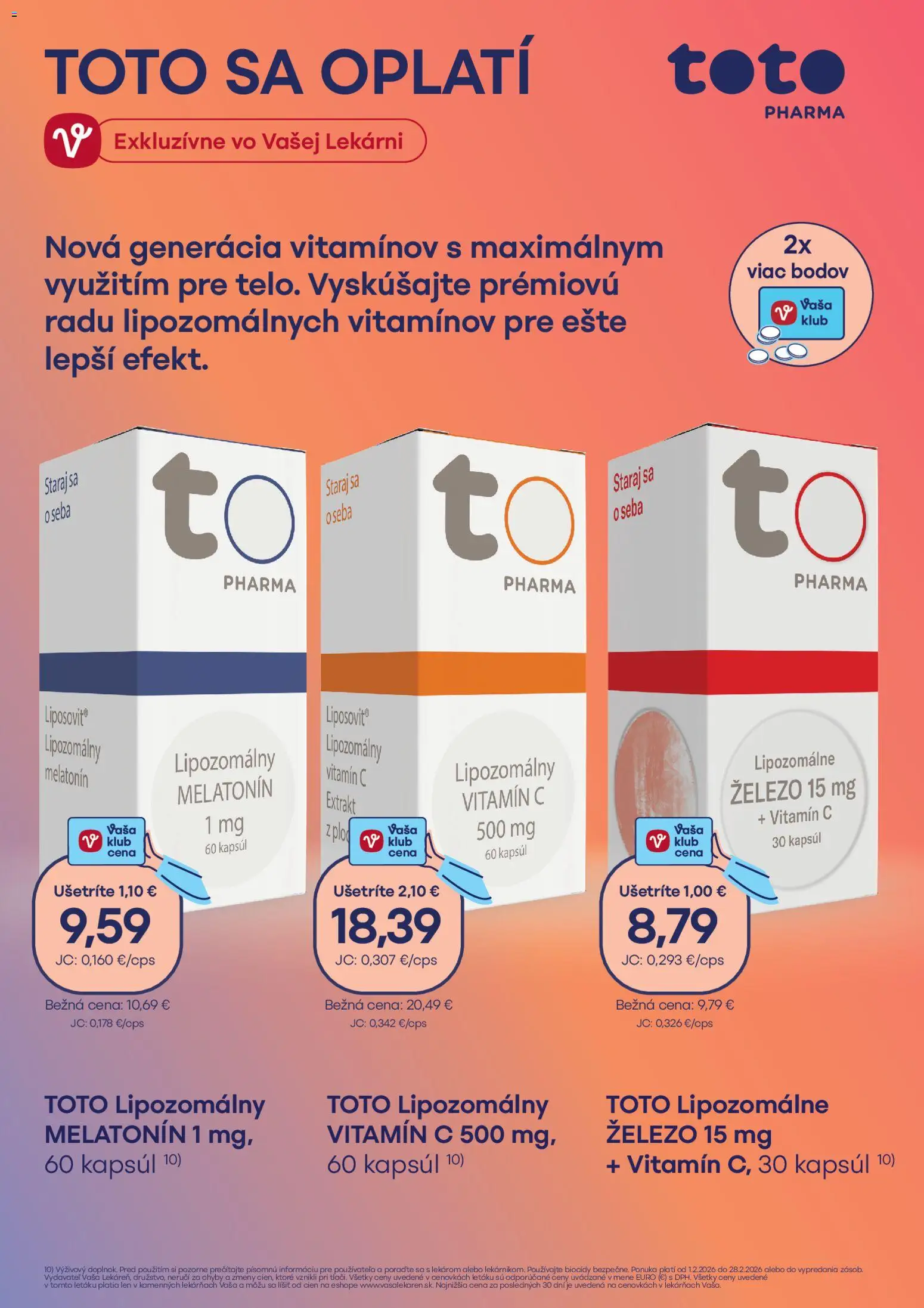 Nové Vaša lekáreň akcie – leták je platný od 01.02.2026 | Strana: 2