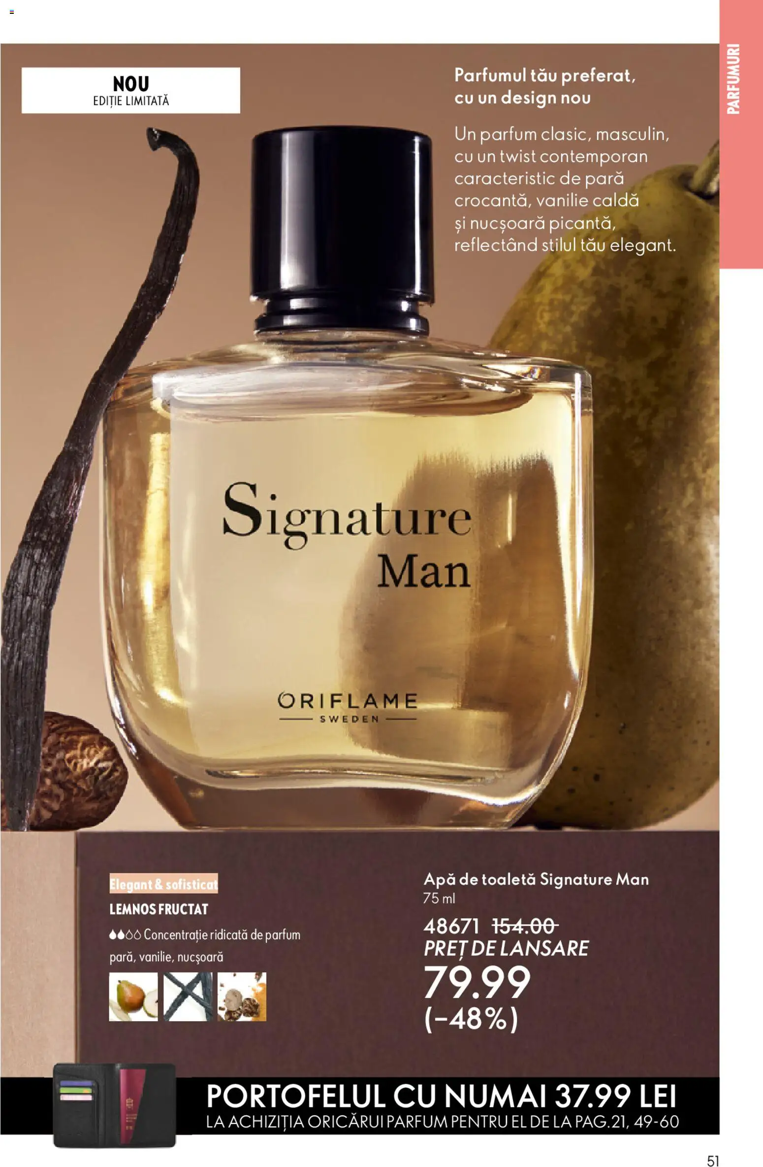 Noul catalog Oriflame – valabil de la 27.05.2026 | Pagină: 51 | Produse: Pară, Parfum, Apă de toaletă, Apă