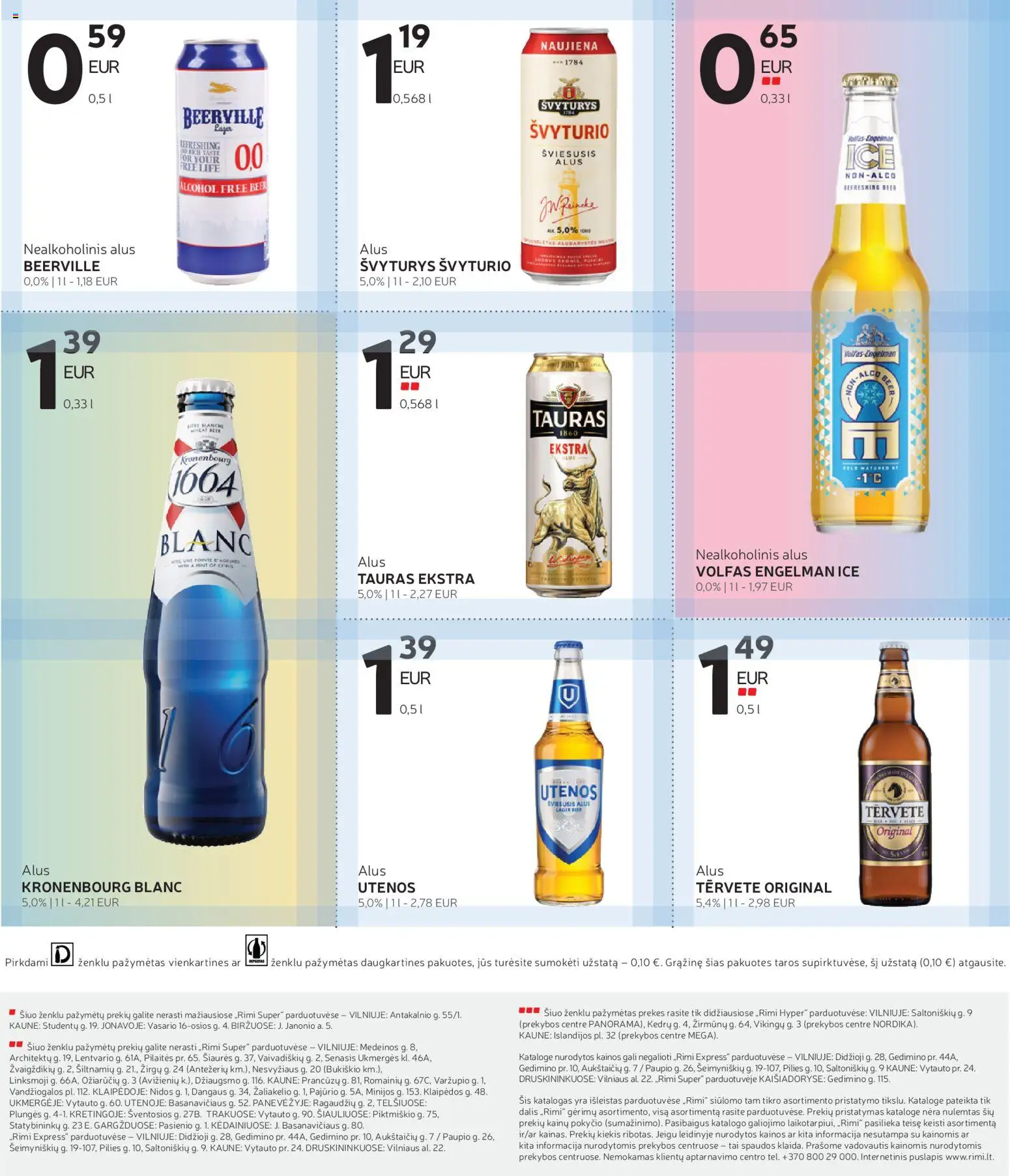 Rimi akcijos nuo 14.04.2026 | Puslapis: 8 | Prekių: Nealkoholinis alus, Alus