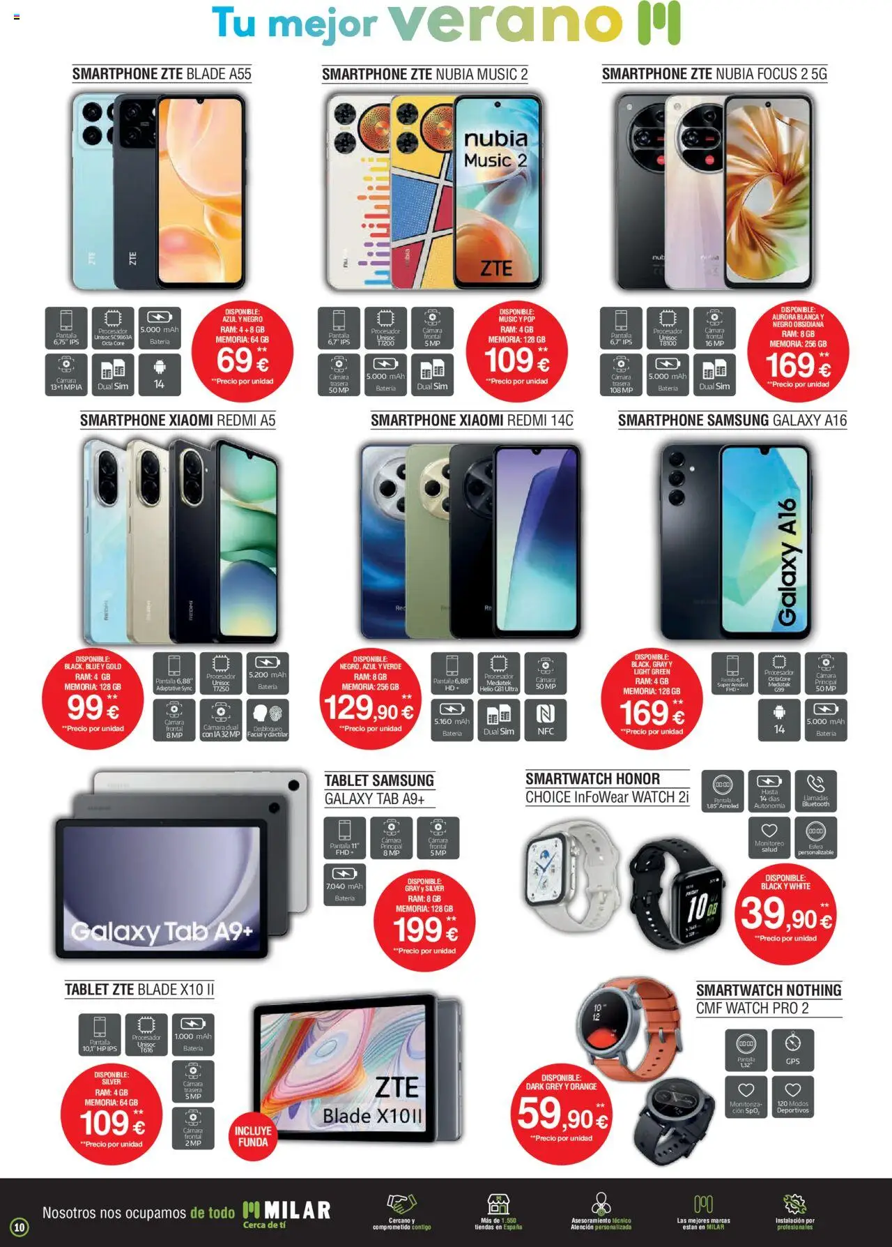 Milar folleto │ válido desde el 01.07.2025 | Página: 10 | Productos: Smartphone Xiaomi, Cámara, Funda, Batería