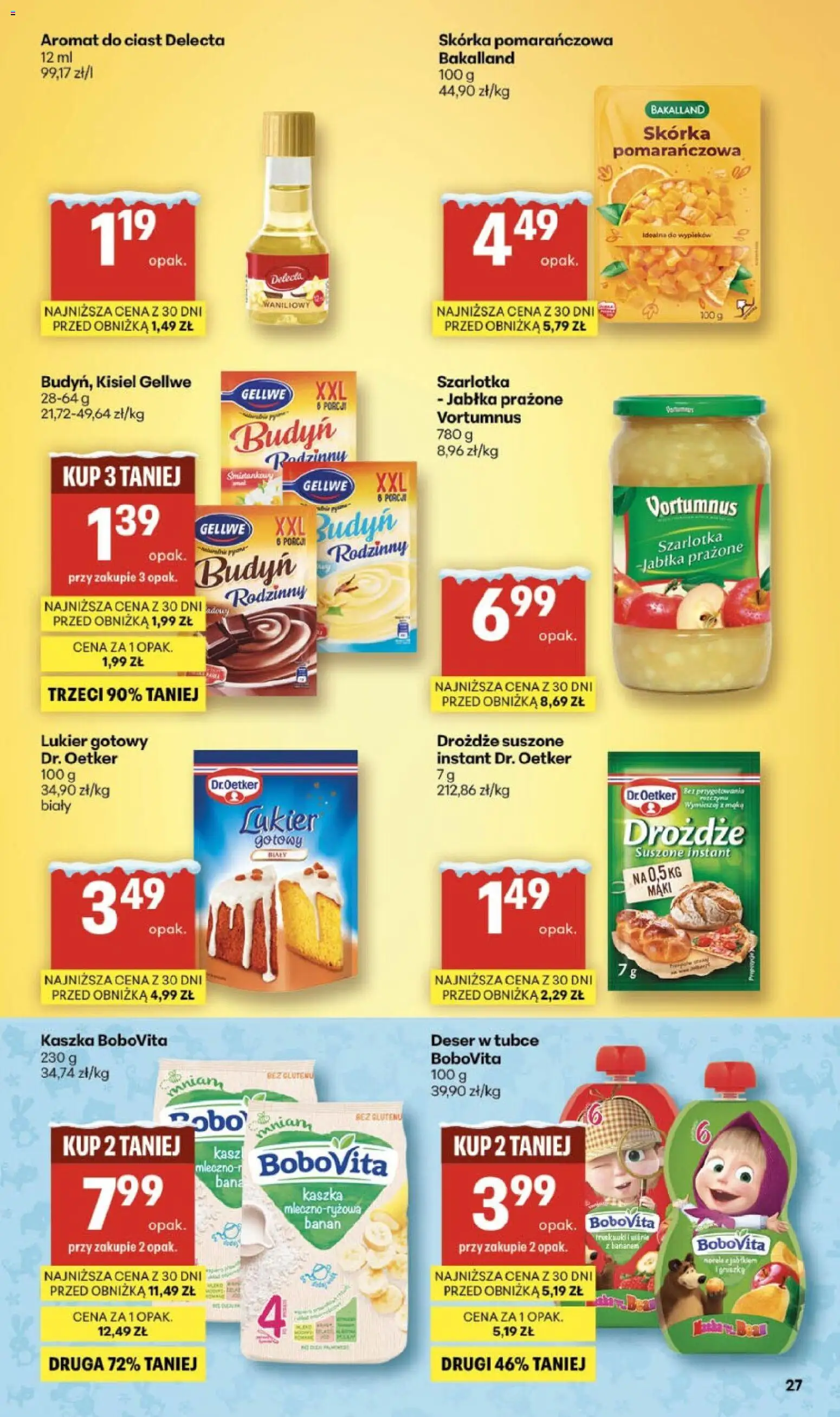 Delikatesy Centrum Gazetka - Sklepy Własne od 22.01.2026 | Strona: 27 | Produkty: Gruszka, Skórka pomarańczowa, Jabłka prażone, Jabłka