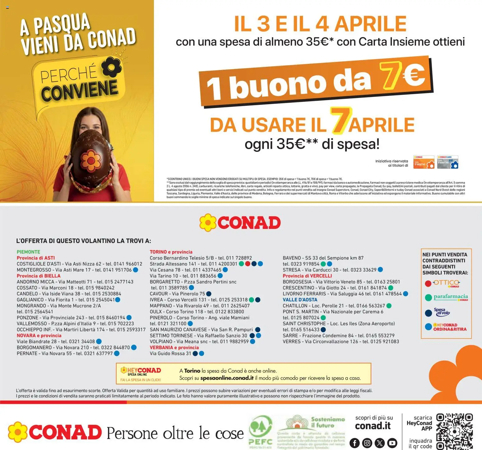 Volantino Conad volantino Piemonte del 26.03.2026 | Pagina: 28 | Prodotti: Stampa