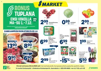 S-market-mainoslehti voimassa 26.11.2025 alkaen