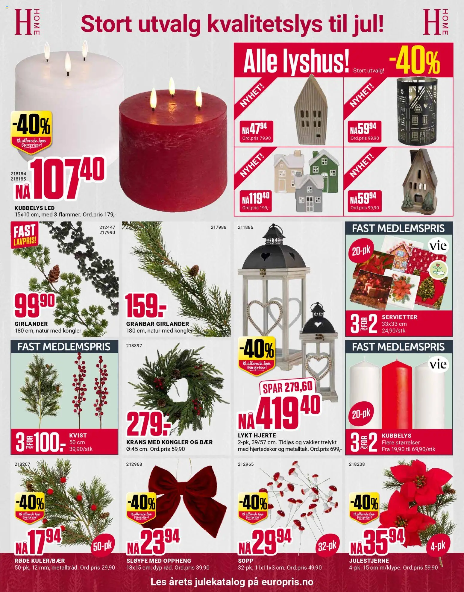 {H1} | Side: 9 | Produkter: Servietter, Lykt, Sopp, Sløyfe