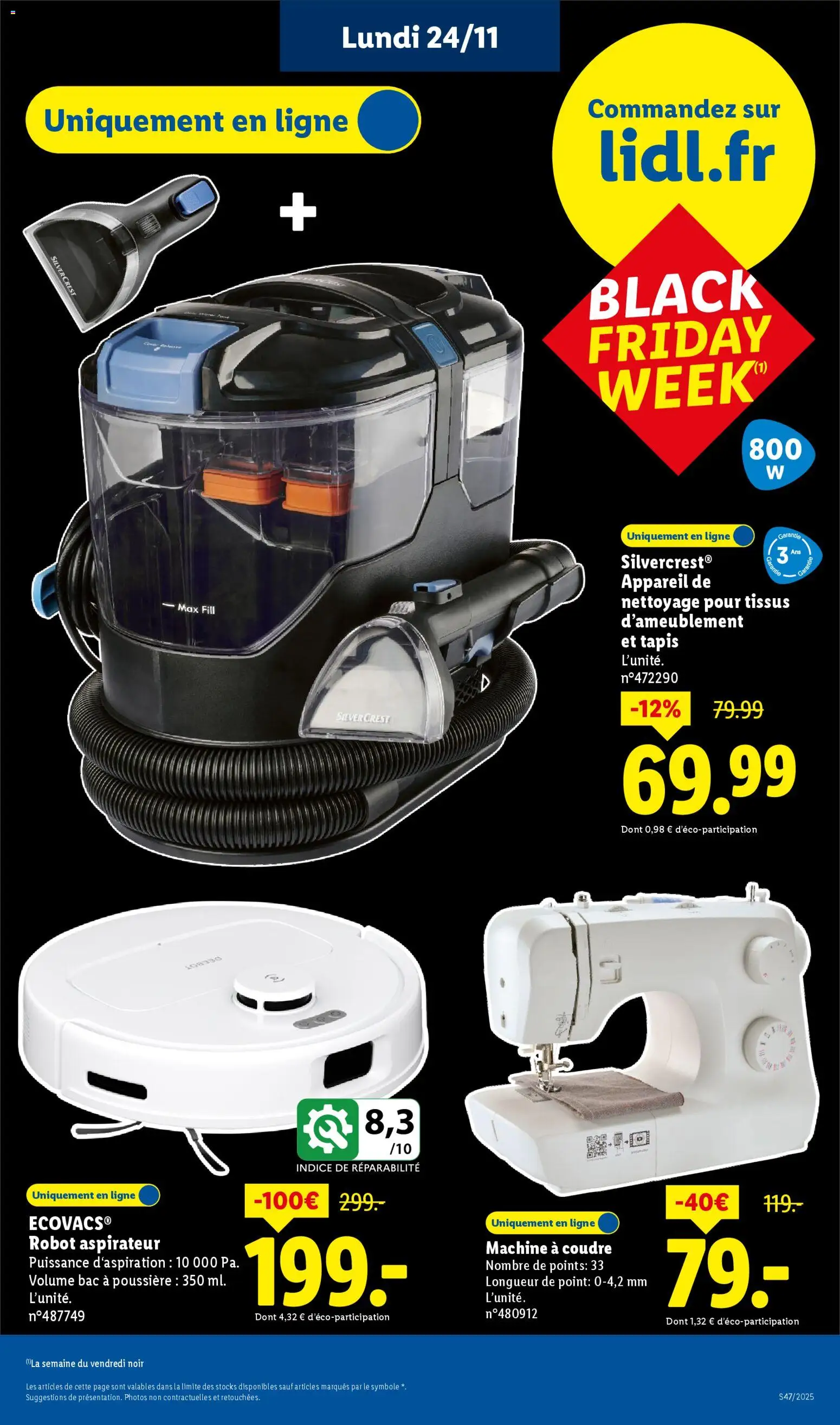 {H1} | Page: 91 | Produits: Robot, Machine à coudre, Robot aspirateur, Tapis