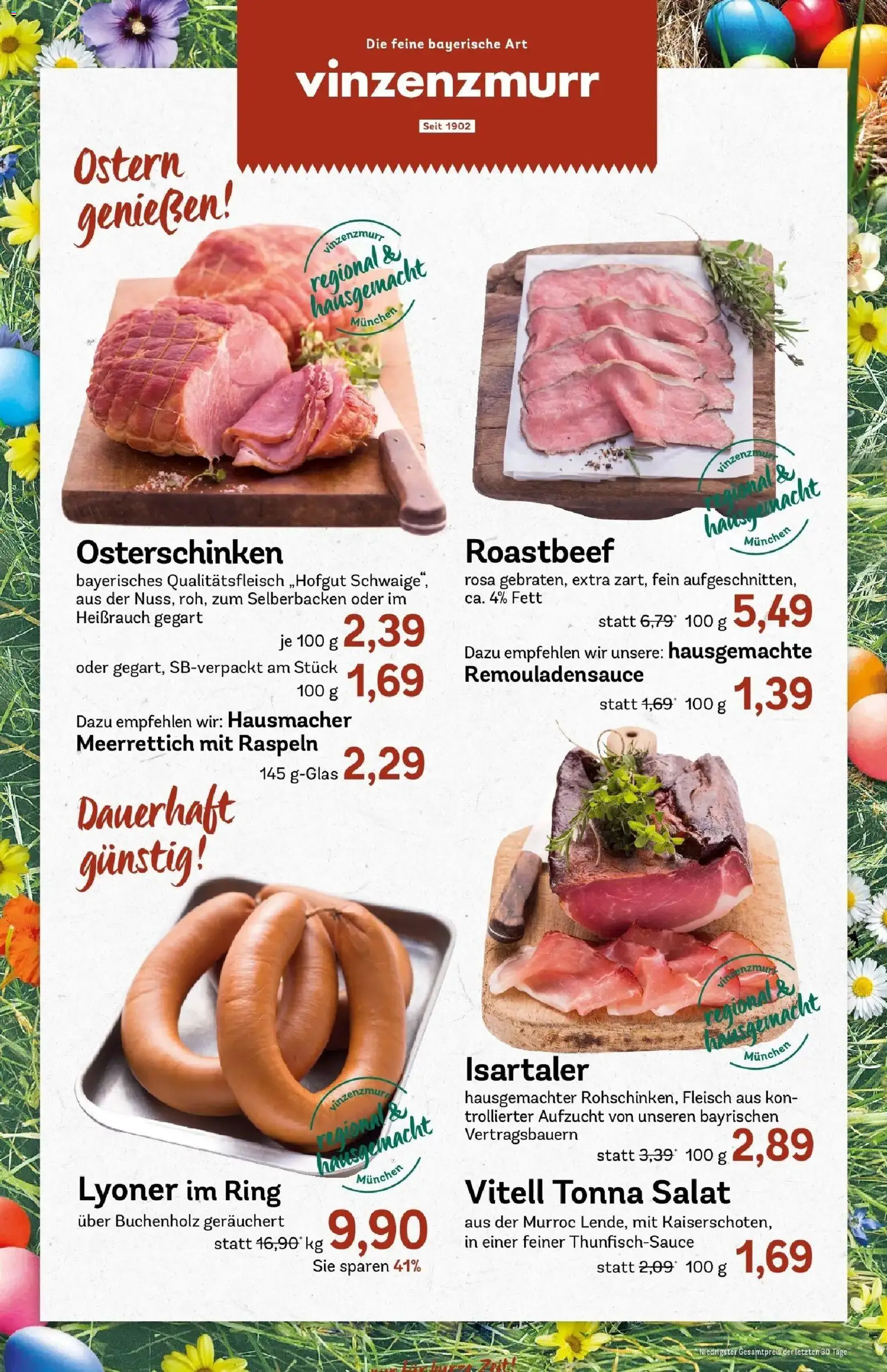 Rewe Prospekt Ingolstadt	 – gültig ab 30.03.2026 | Seite: 12 | Produkte: Roastbeef, Fleisch, Salat