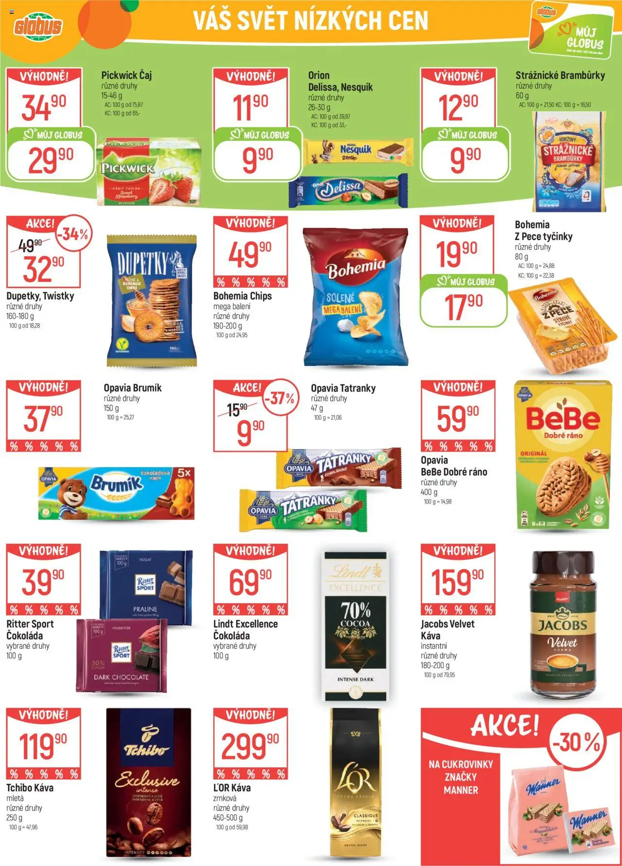Globus leták - Chomutov od 06.08.2025 | Strana: 21 | Produkty: Strážnické brambůrky, L'Or, Crema, Jacobs velvet