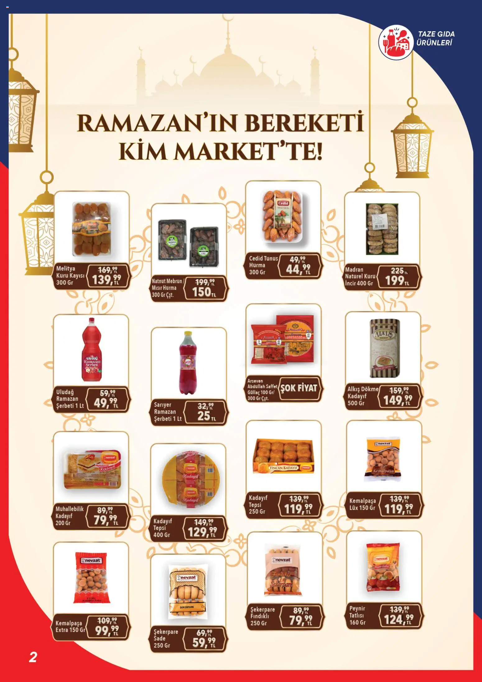 Kim Market Katalog - Marmara Insert - 12.02.2026 tarihinden itibaren geçerlidir | Sayfa: 2 | Ürünler: Peynir, Tepsi, Hurma, Mısır