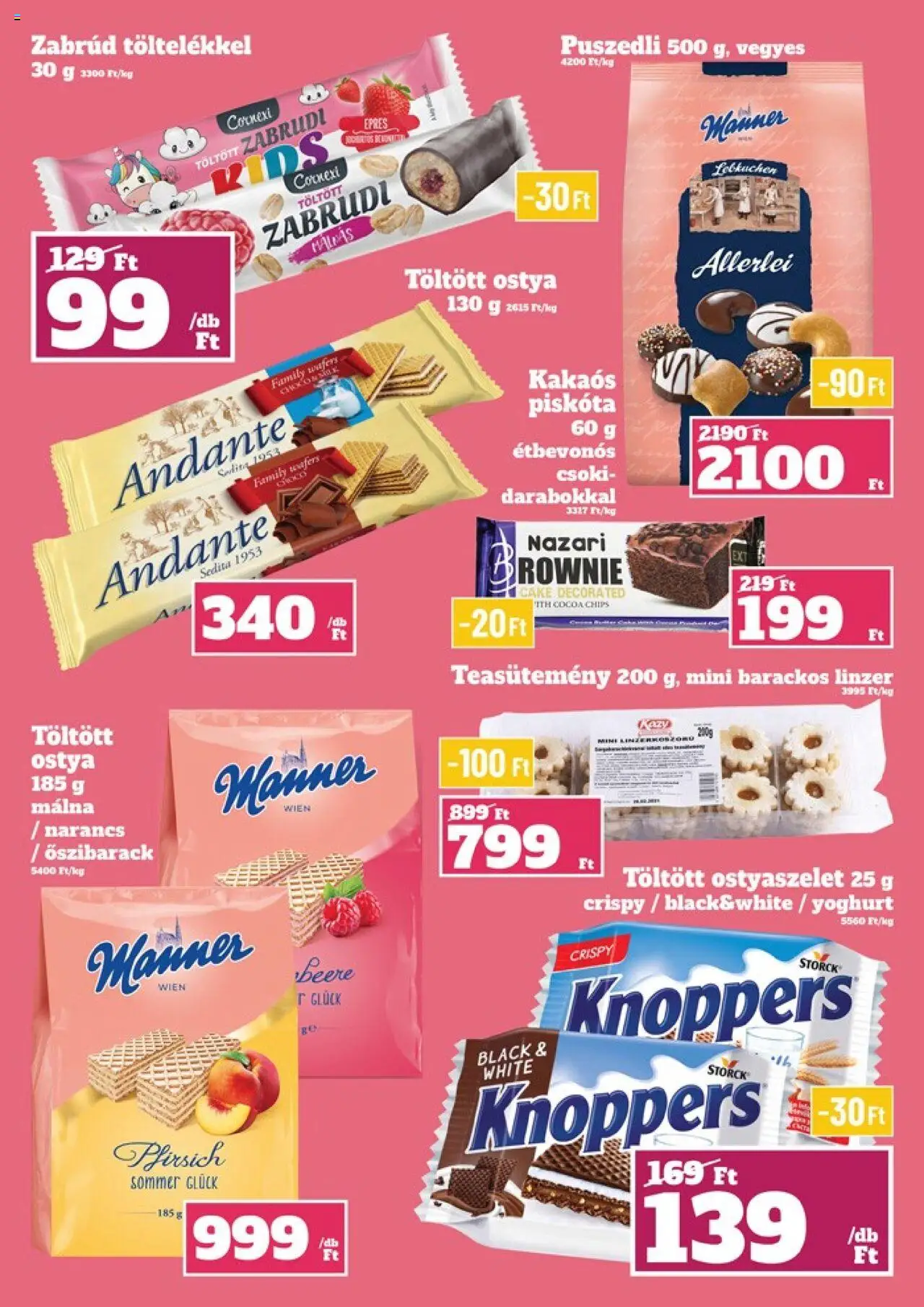 Family Diszkont akciós ujság - amely érvényes a következő dátumtól: 29.05.2025 | Oldal: 26 | Termékek: Őszibarack, Ostyaszelet, Teasütemény, Brownie