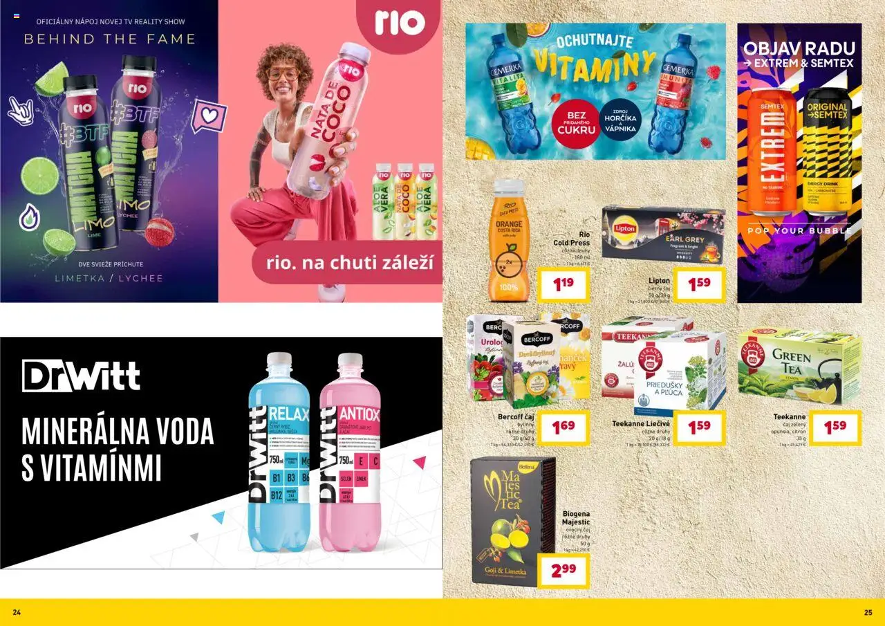 Nové Billa akcie – leták je platný od 01.10.2025 | Strana: 13 | Produkty: Tv, Čaj, Minerálna voda, Teekanne