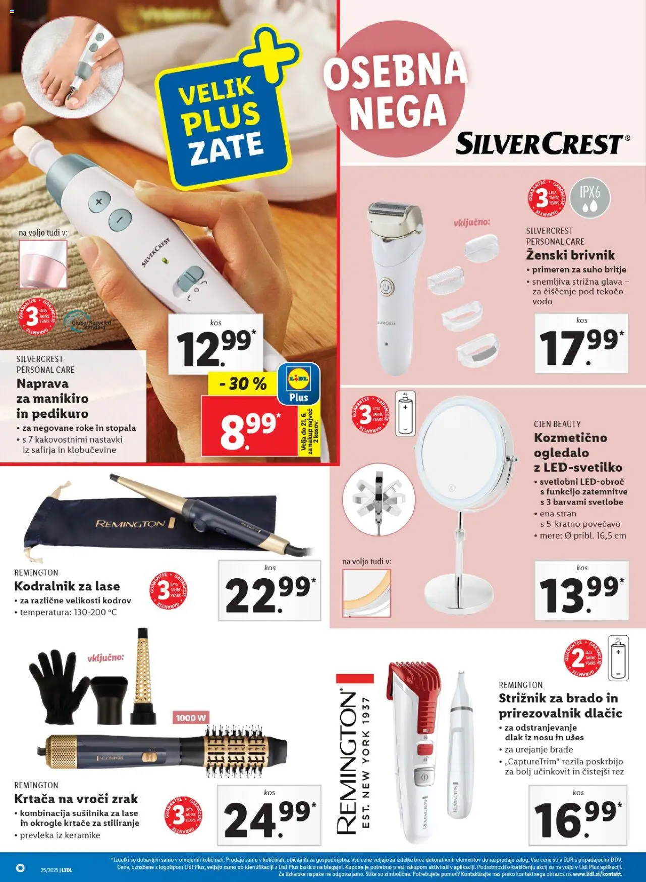 Lidl katalog │ velja od 19.06.2025 | Stran: 42 | Izdelki: Kodralnik za lase, Kodralnik, Ogledalo, Strižnik